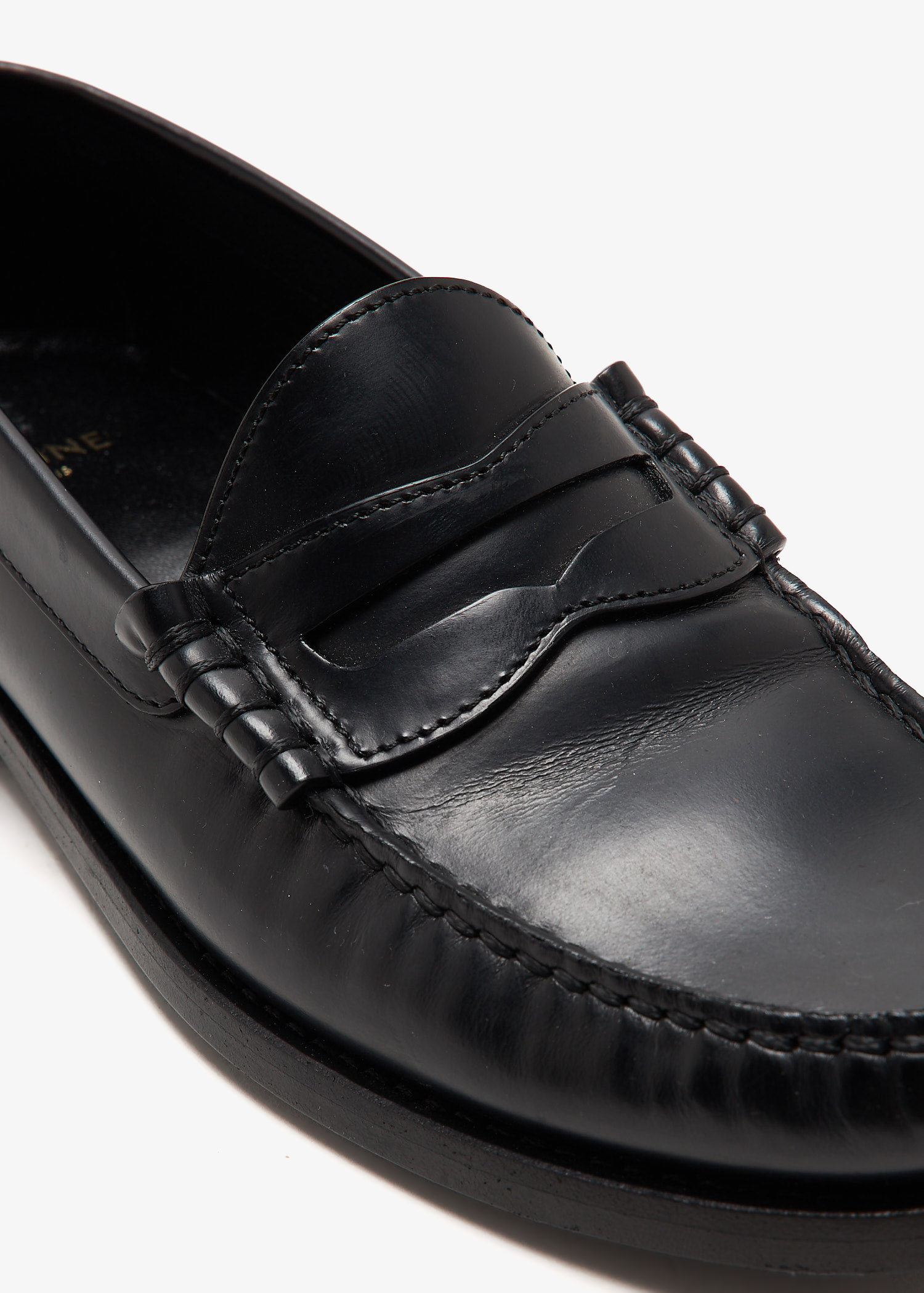 CELINE Pre-Loved Penny loafers for Women - Black in UAE | Level Shoes