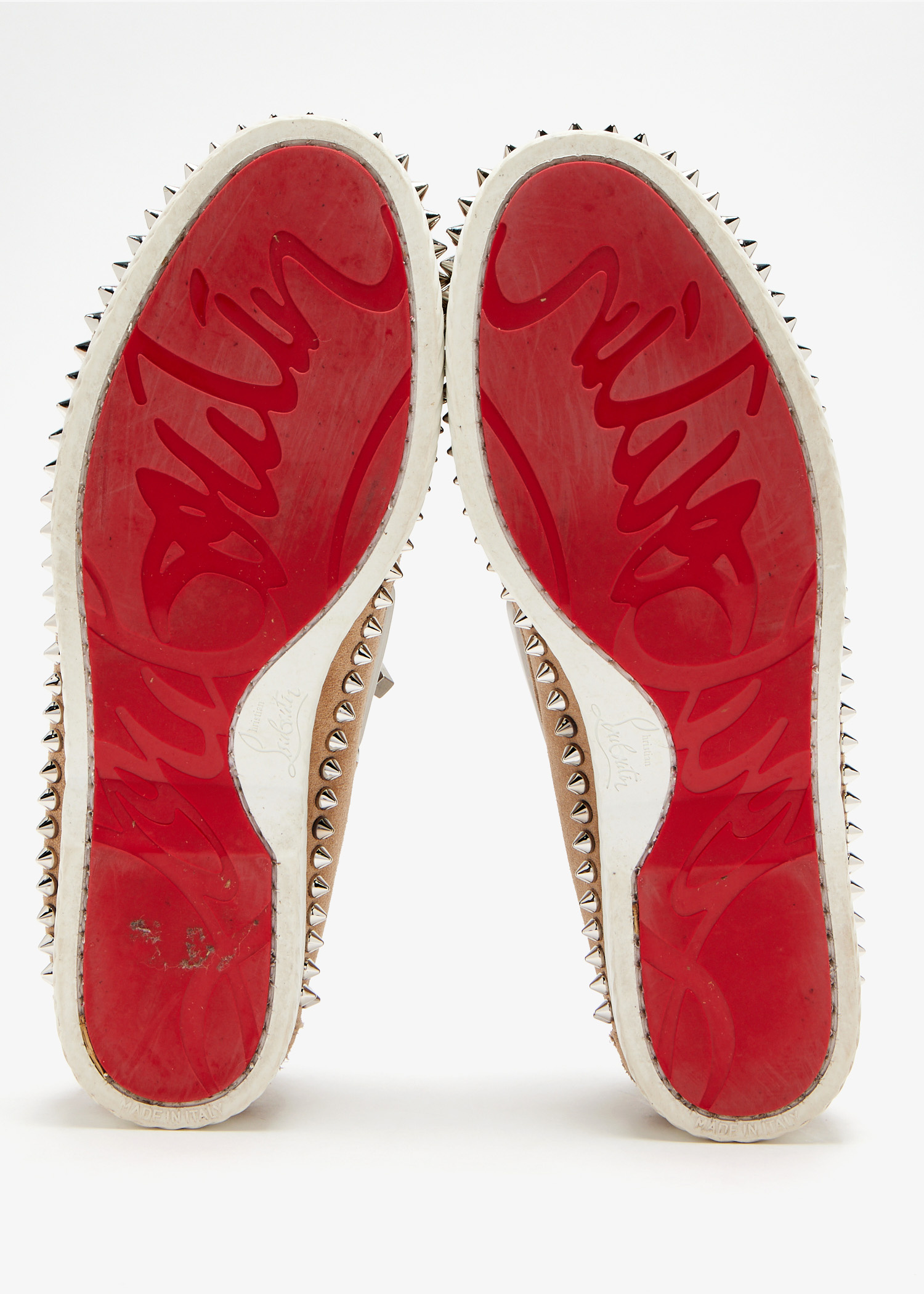 Christian Louboutin Pre-Loved Gerockel boat shoes for Men - Beige