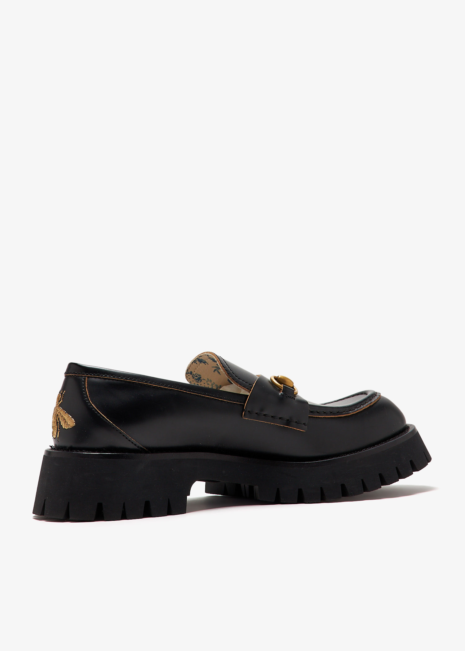 Gucci Pre-Loved Horsebit lug sole loafers for Women - Black in UAE