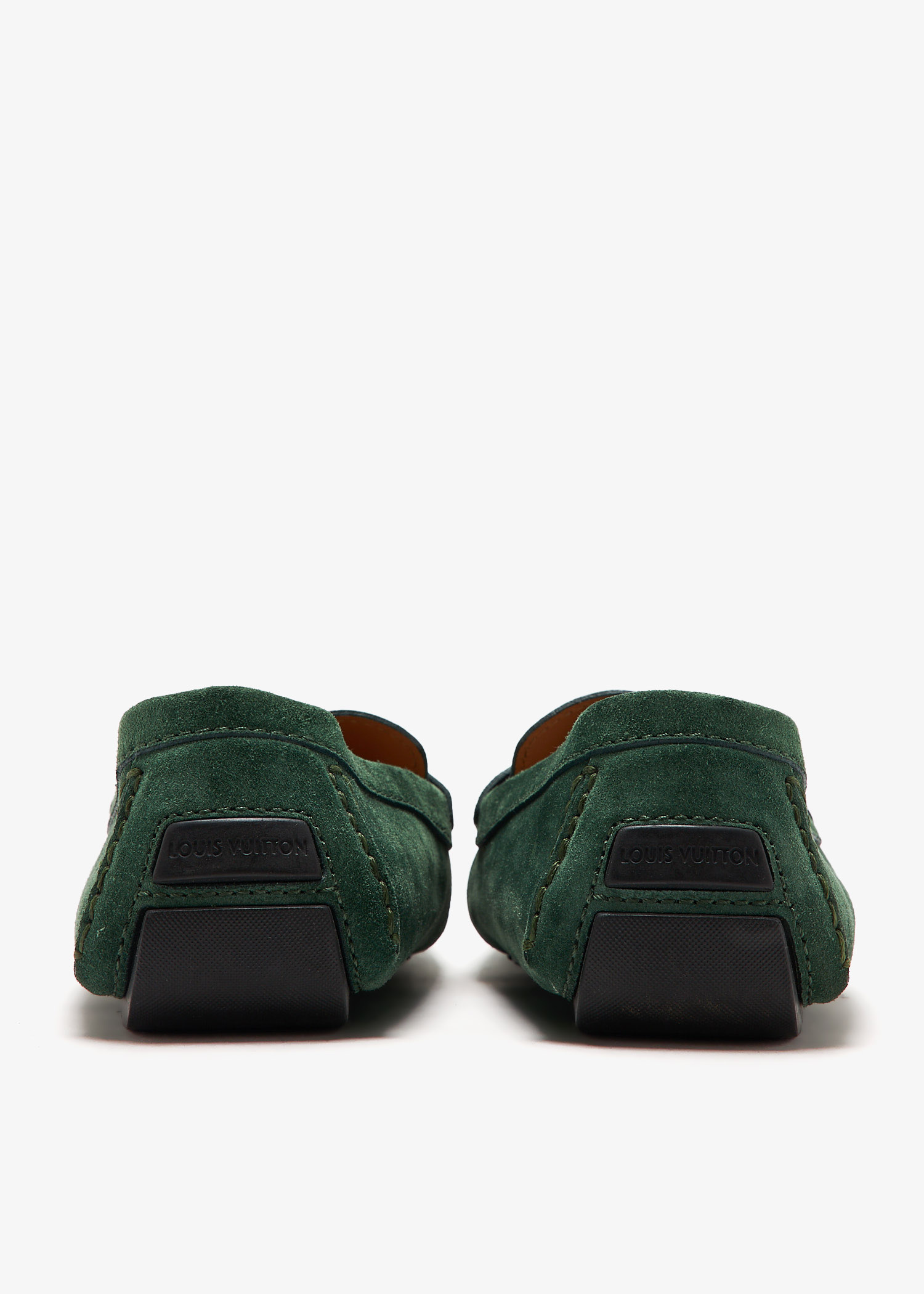 Men’s Original Louis Vuitton Olive Suede Loafer louis-vuitton-lv-jazz-loafer--  main image 2