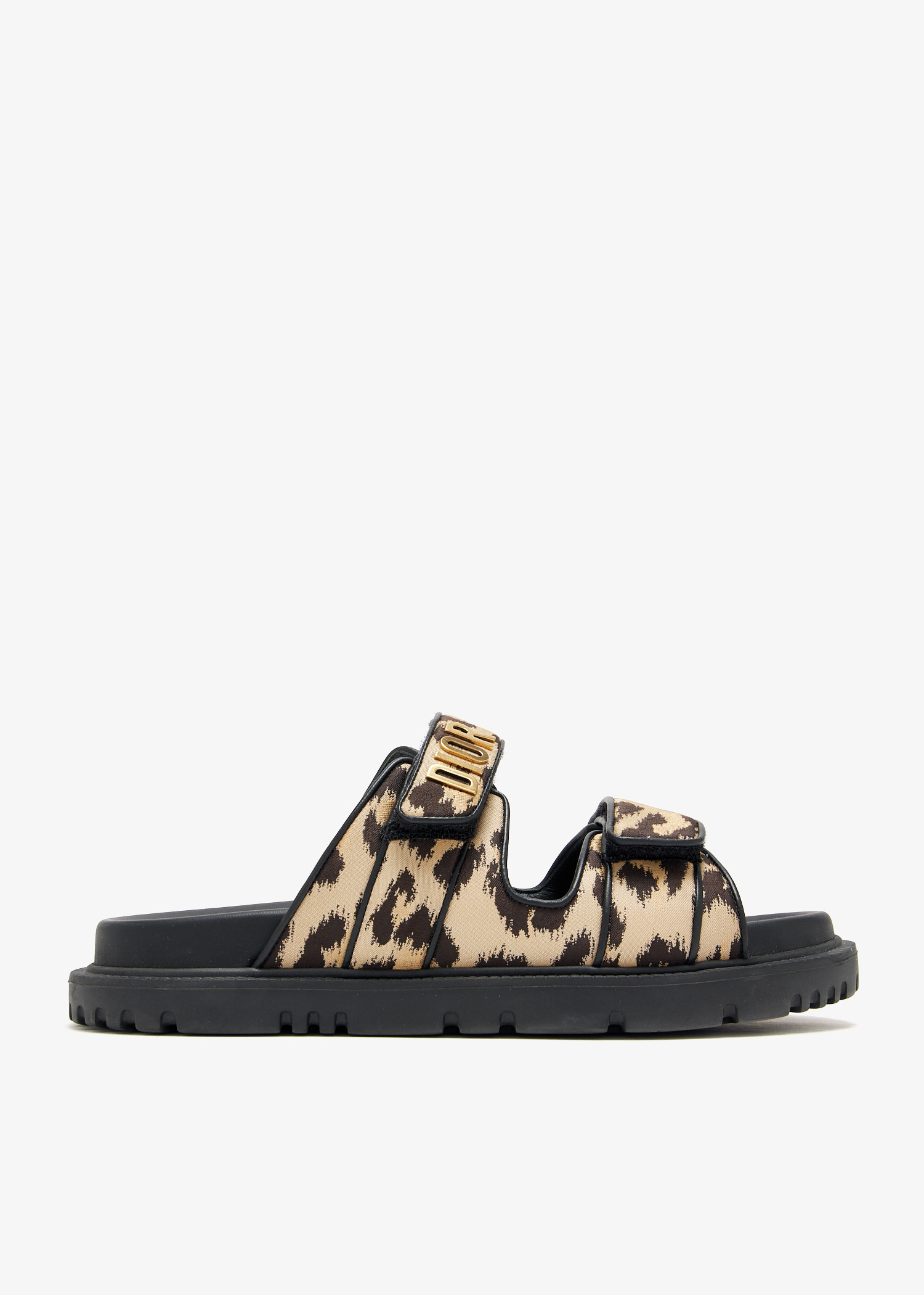 Dior Pre-Loved Dioract slide sandals for Women - Animal