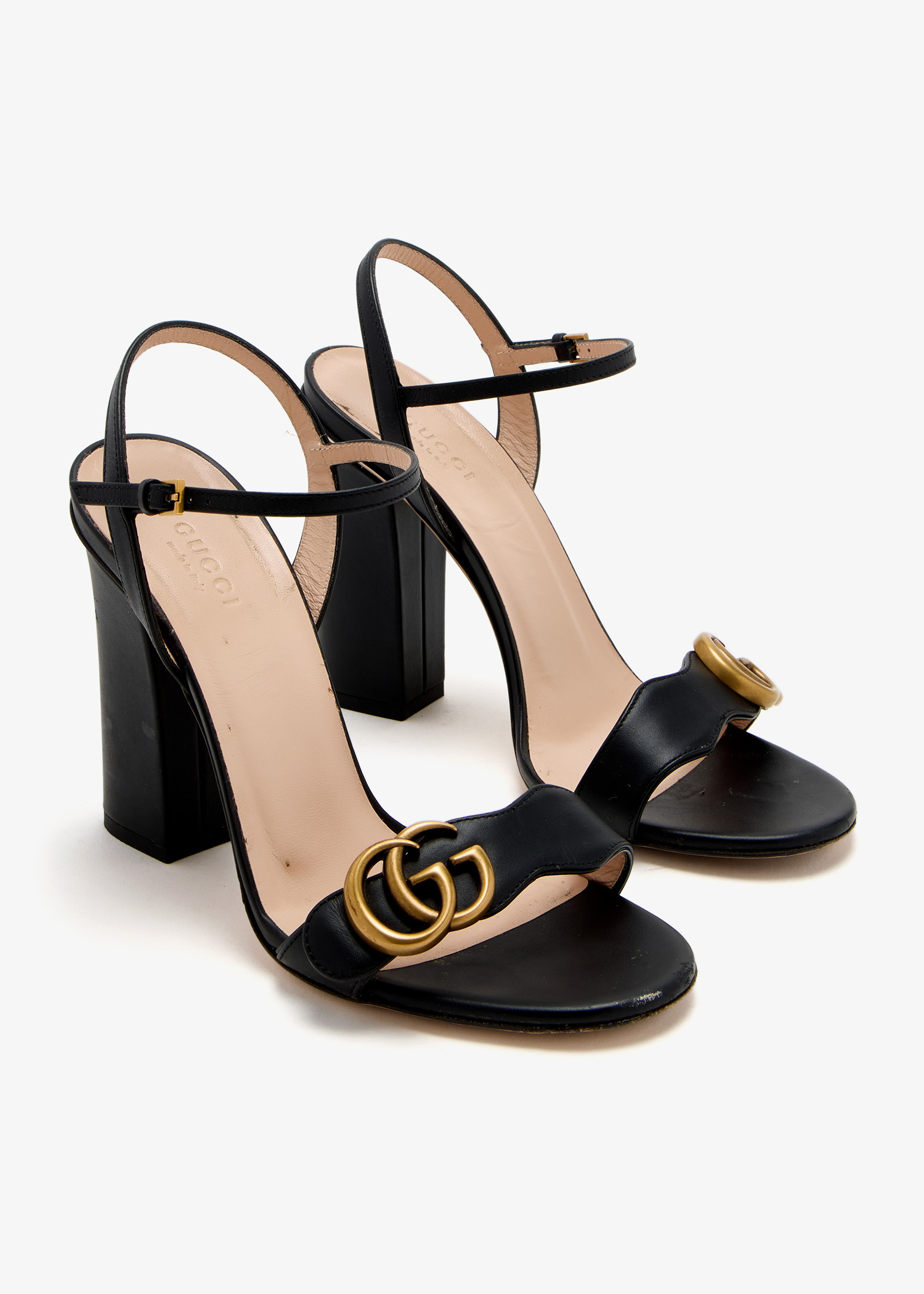 Gucci Pre-Loved Double G sandals for Women - Black in UAE
