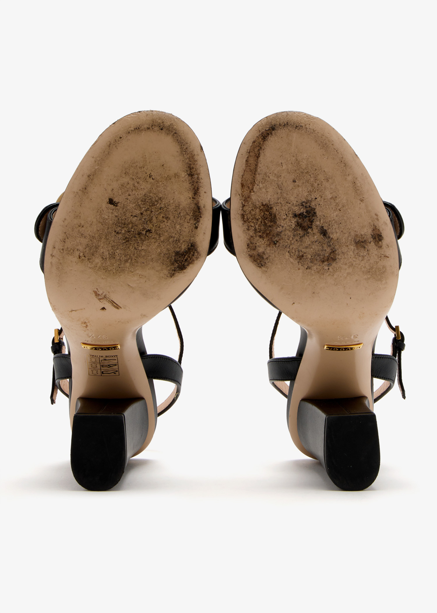 Gucci Pre-Loved Double G sandals for Women - Black in UAE