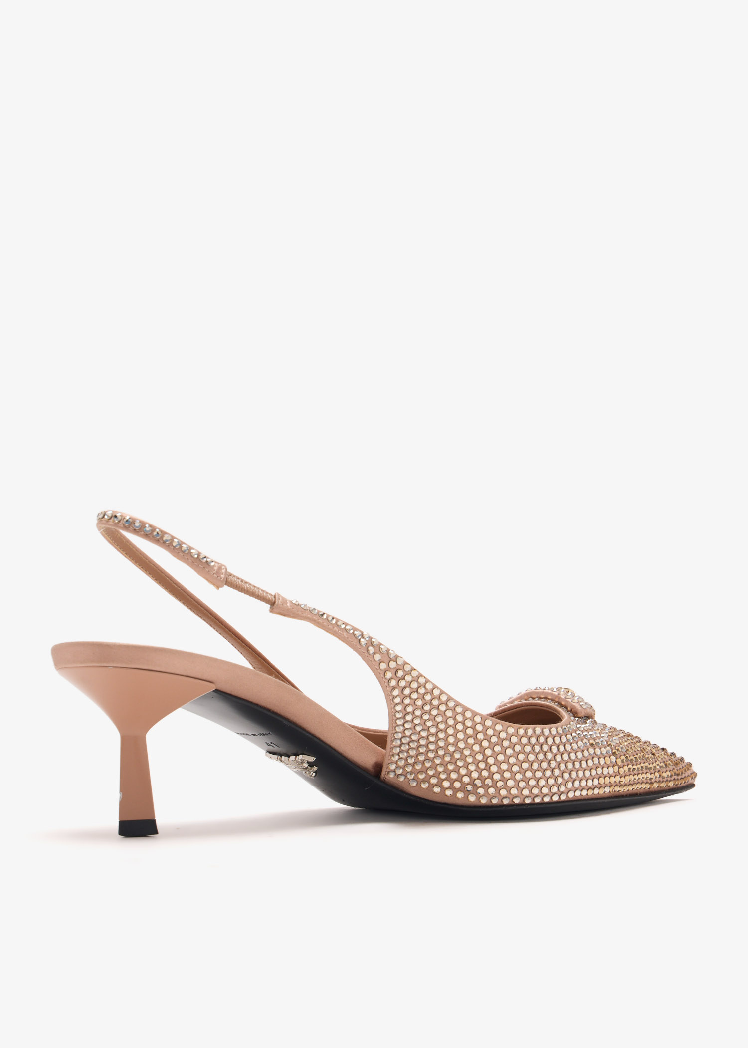 Prada Pre-Loved Crystal-embellished pumps for Women - Beige