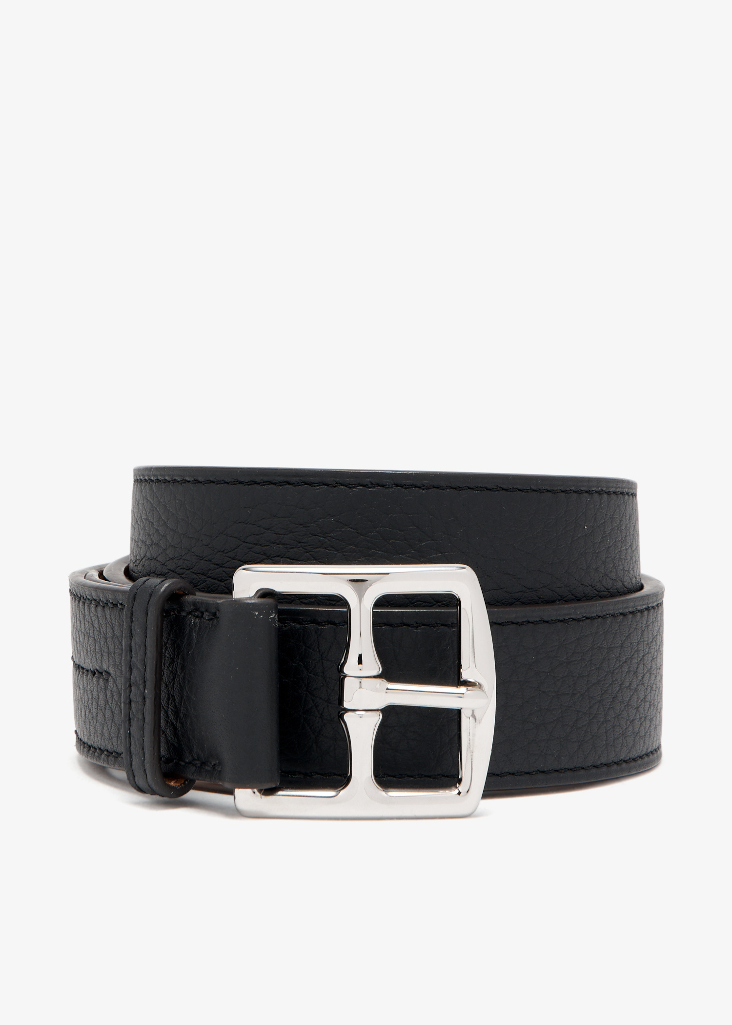 Hermès Pre-Loved Taurillon Etriviere belt for Women - Black  display picture 1