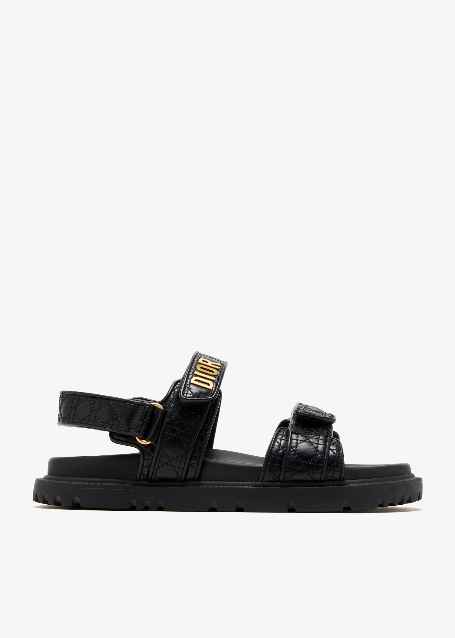 Dior Pre-Loved Dioract Cannnage flat sandals for Women