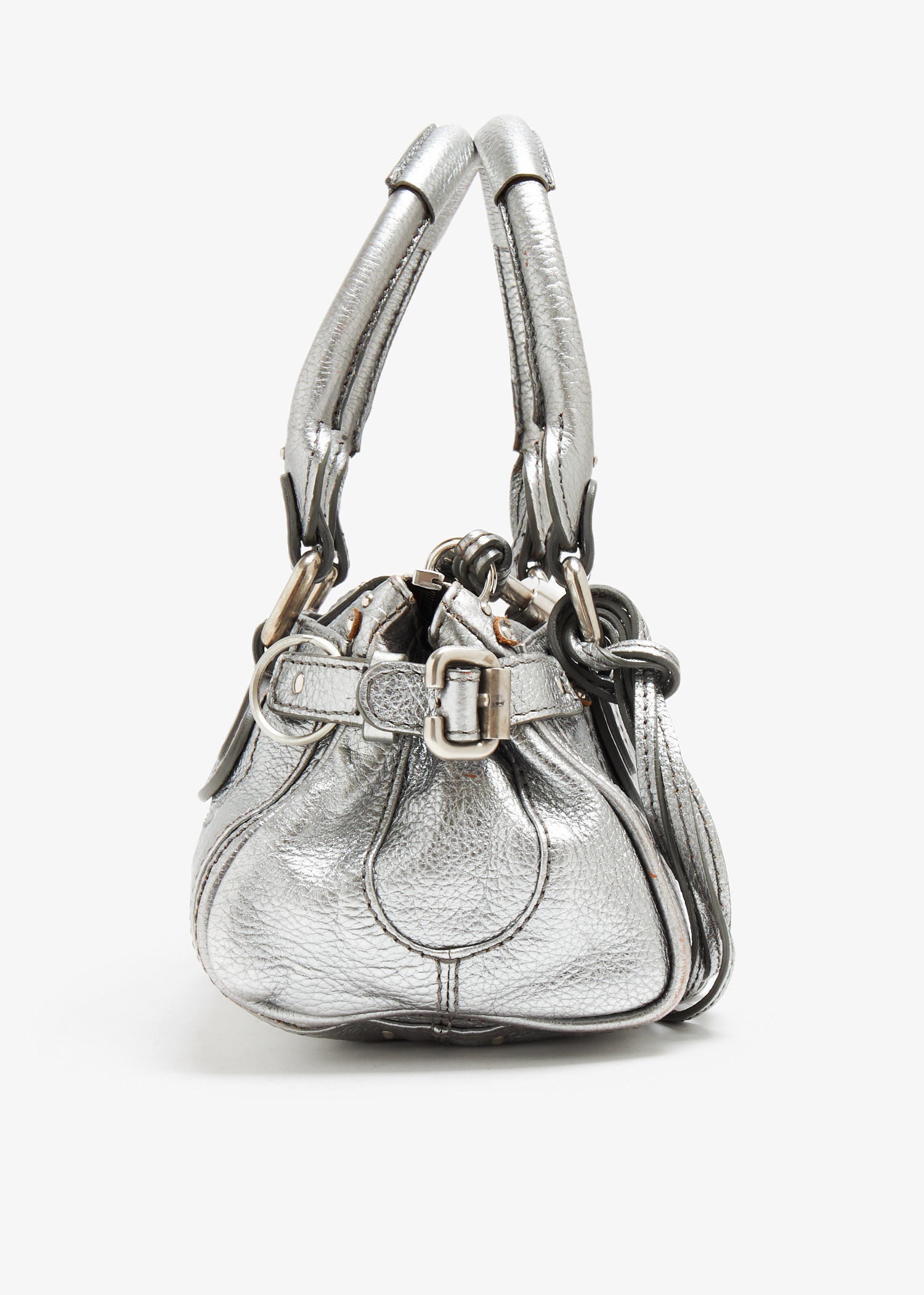 Chloé Pre-Loved Medium Paddington Satchel bag for Women - Silver 