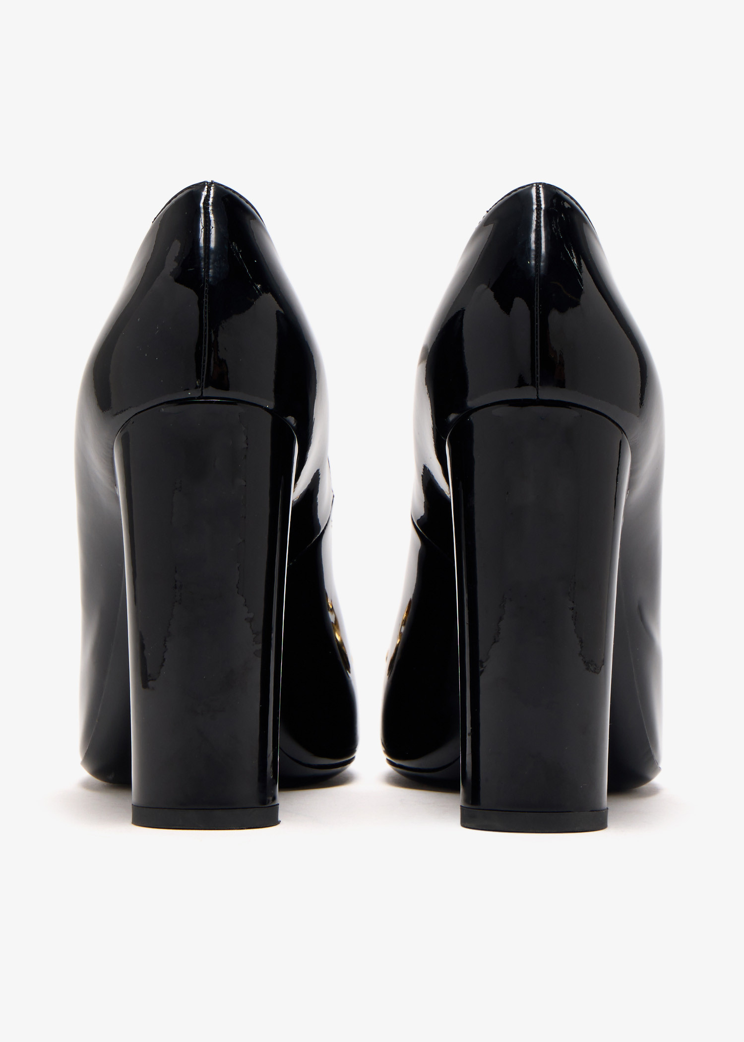 パンプス SAINT LAURENT BLACK LEATHER LOULOU PUMPS Saint Laurent Pre-Loved Silvana 110 pumps for Women - Black
