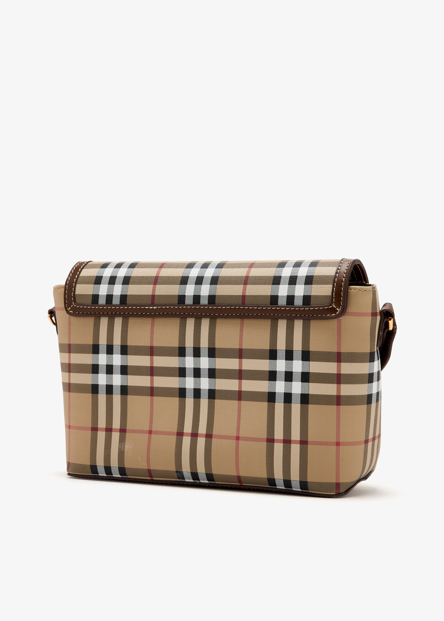 【関税&送料込】Burberry Printed Canvas Note Handbag Burberry Pre-Loved Note messenger bag for Women - Printed in