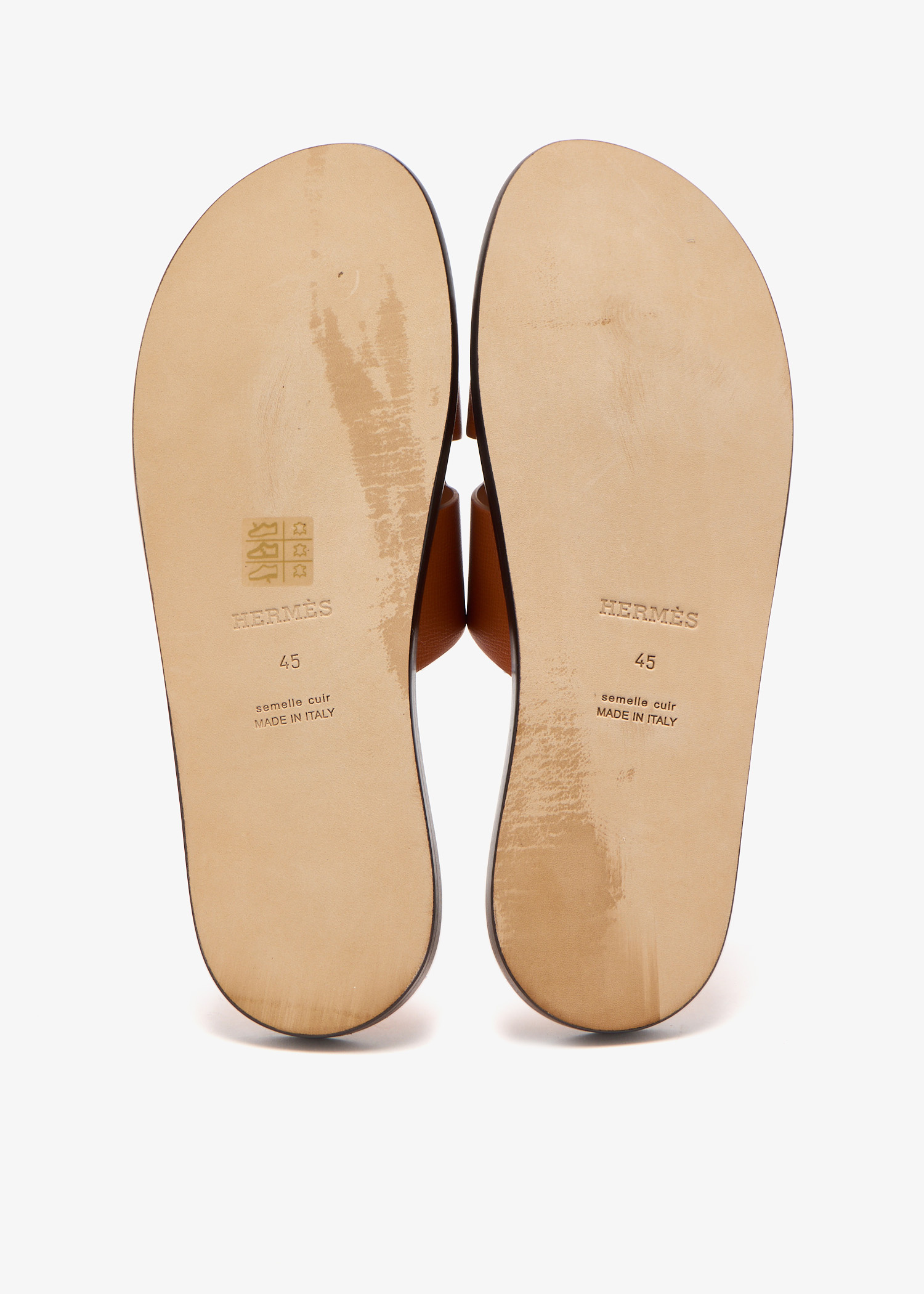 Hermès Pre-Loved Izmir sandals for Men - Brown in UAE