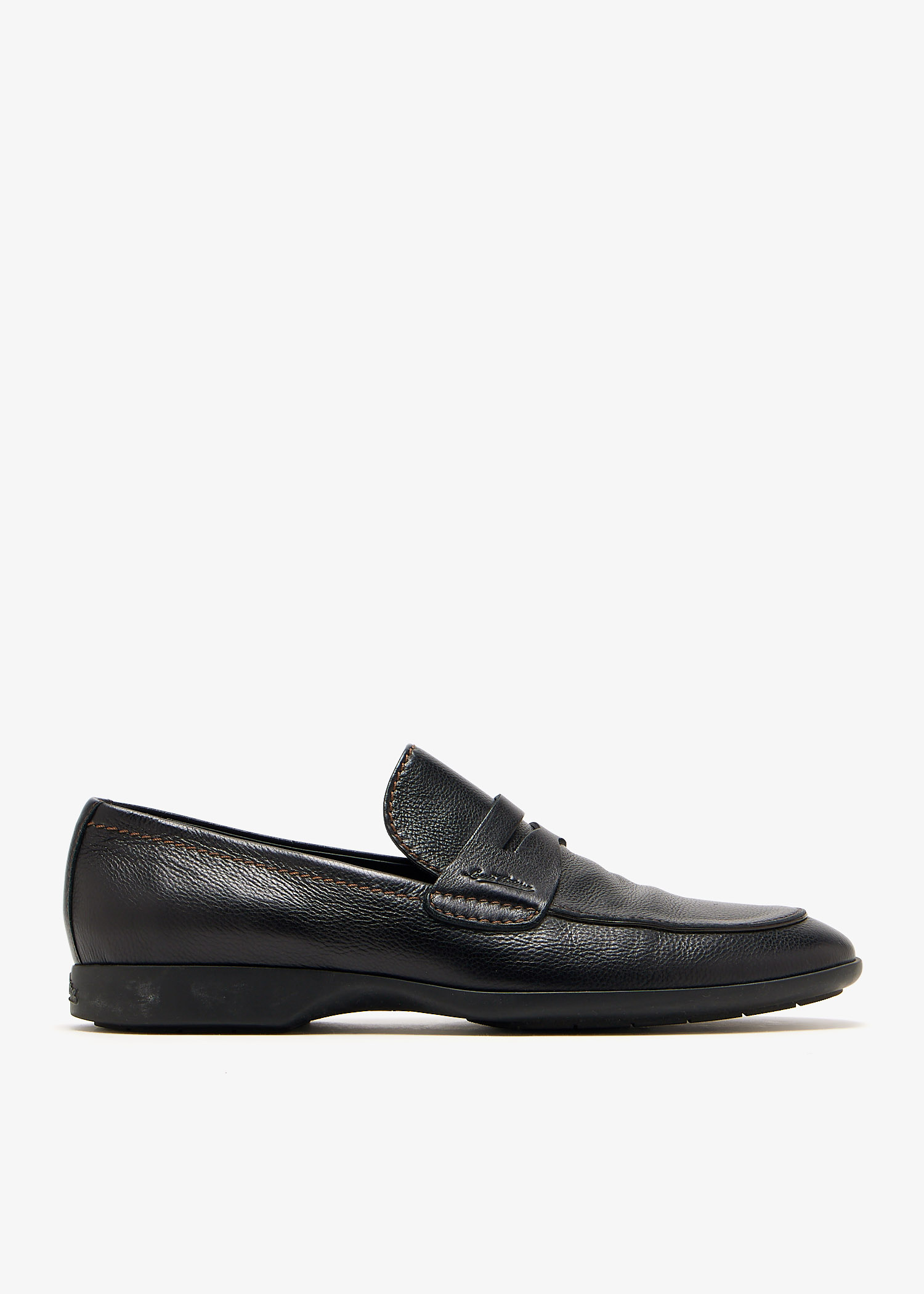 Louis Vuitton Pre-Loved Logo-embossed penny loafers for Men  display picture 2