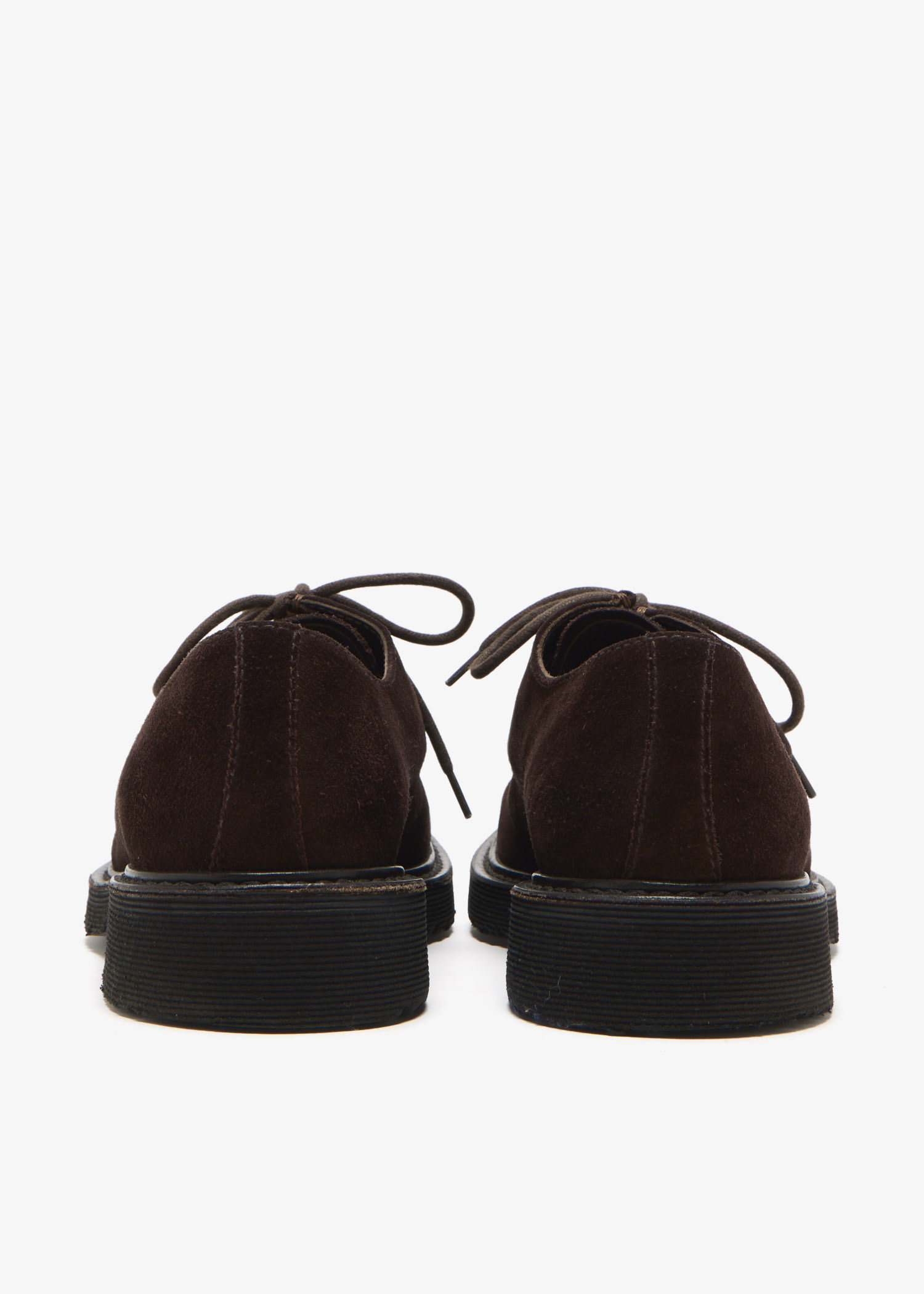 Prada Pre-Loved Suede Derby shoes for Men - Brown in UAE