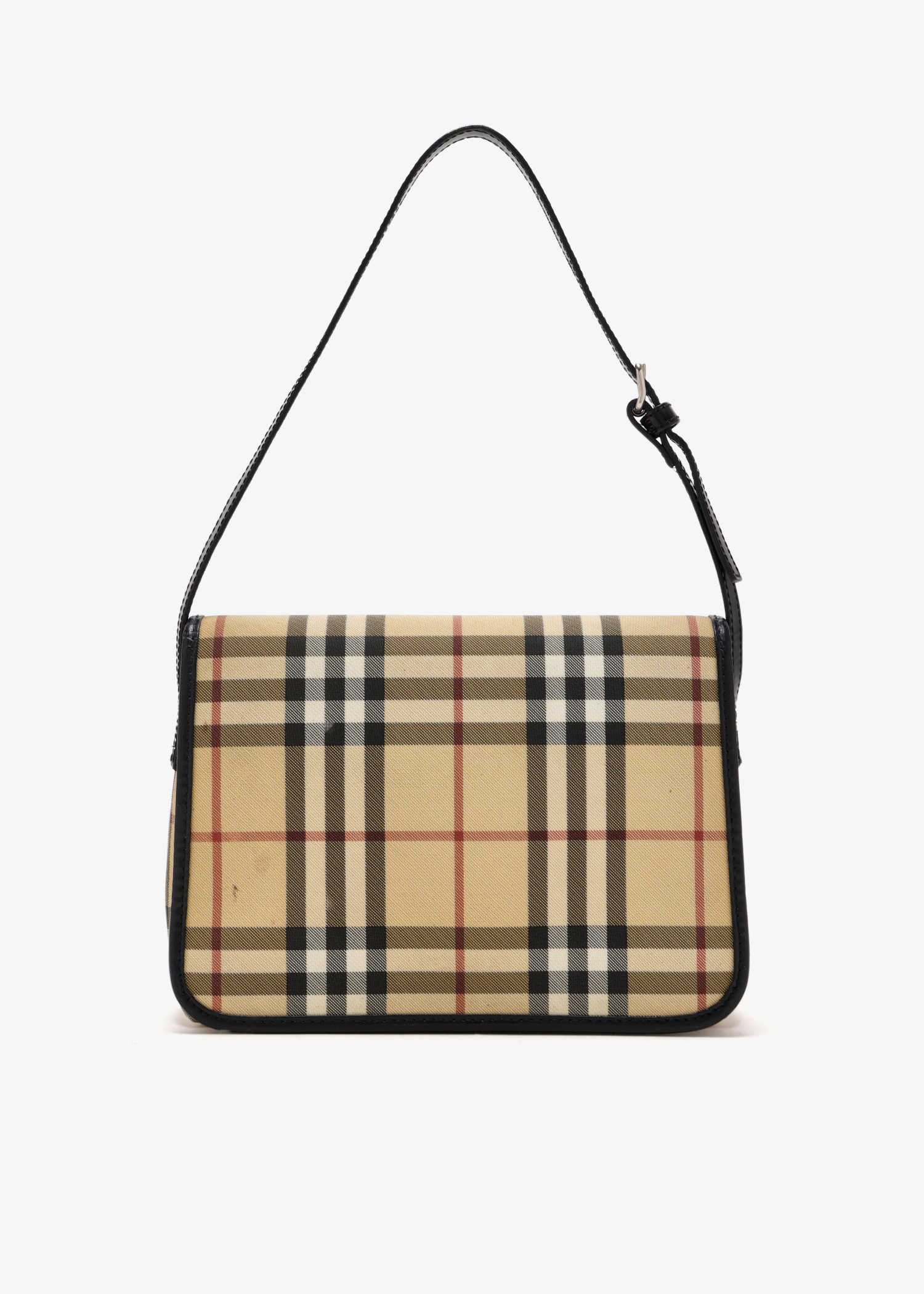 Burberry Pre-Loved Check-print flap shoulder bag for Women