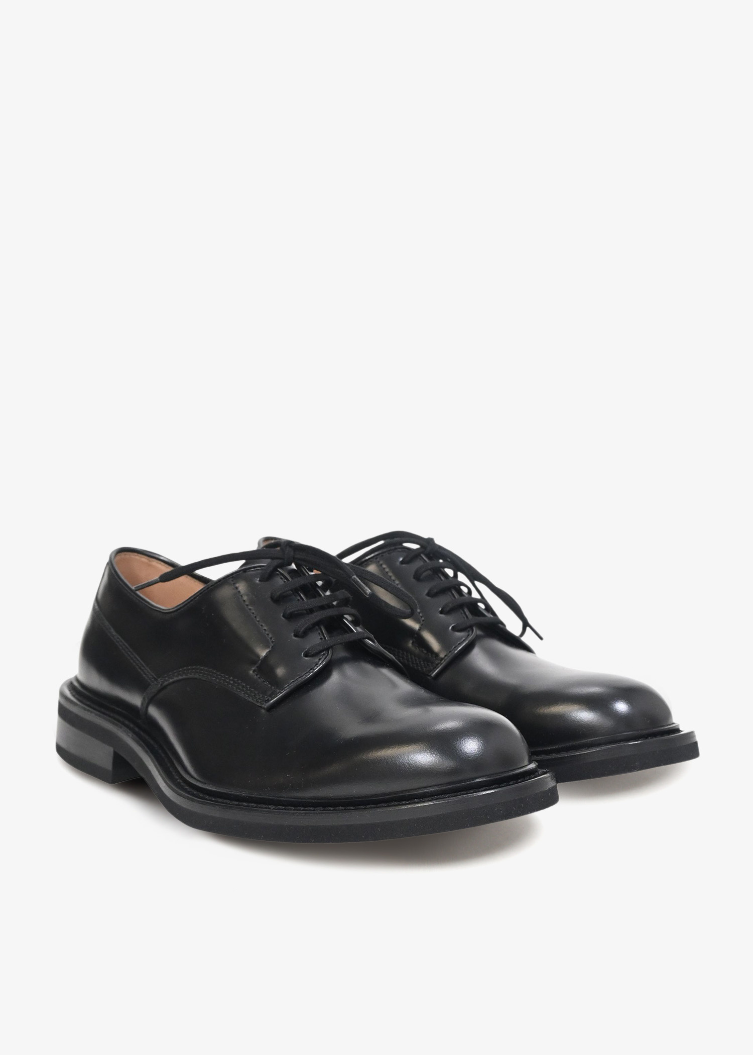Bottega Veneta Pre-Loved The Level Panelled derby shoes for
