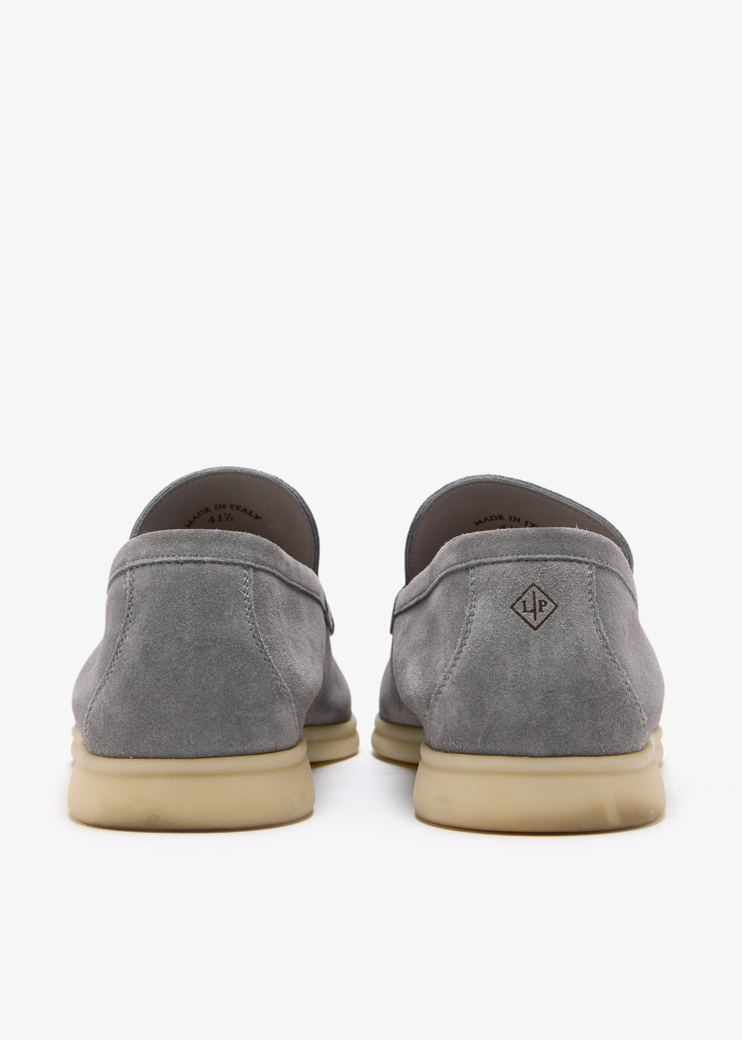 Loro Piana Pre-Loved Summer Walk loafers for Men - Grey in Kuwait