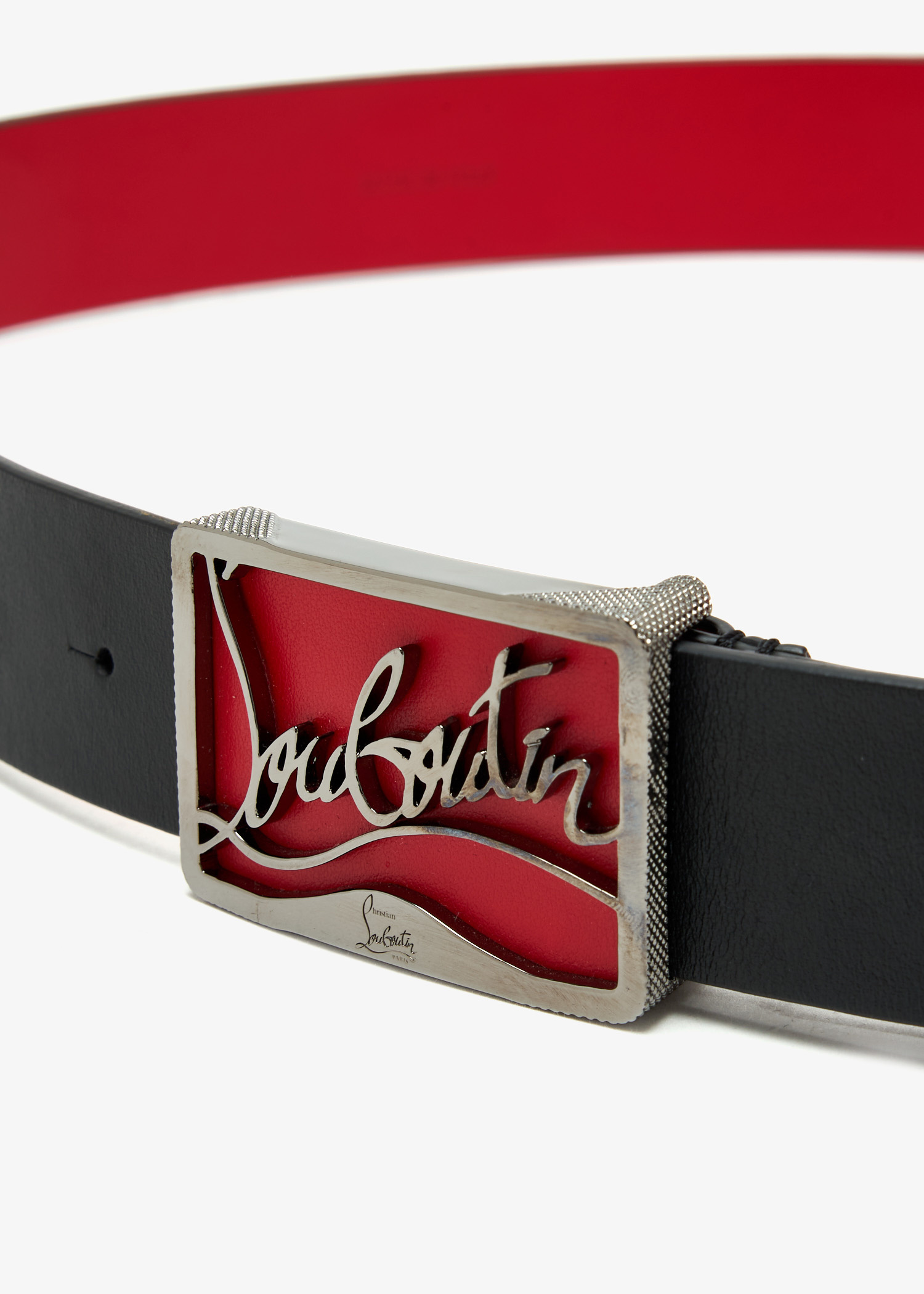 Christian Louboutin Pre-Loved Ricky belt for Men - Black in UAE