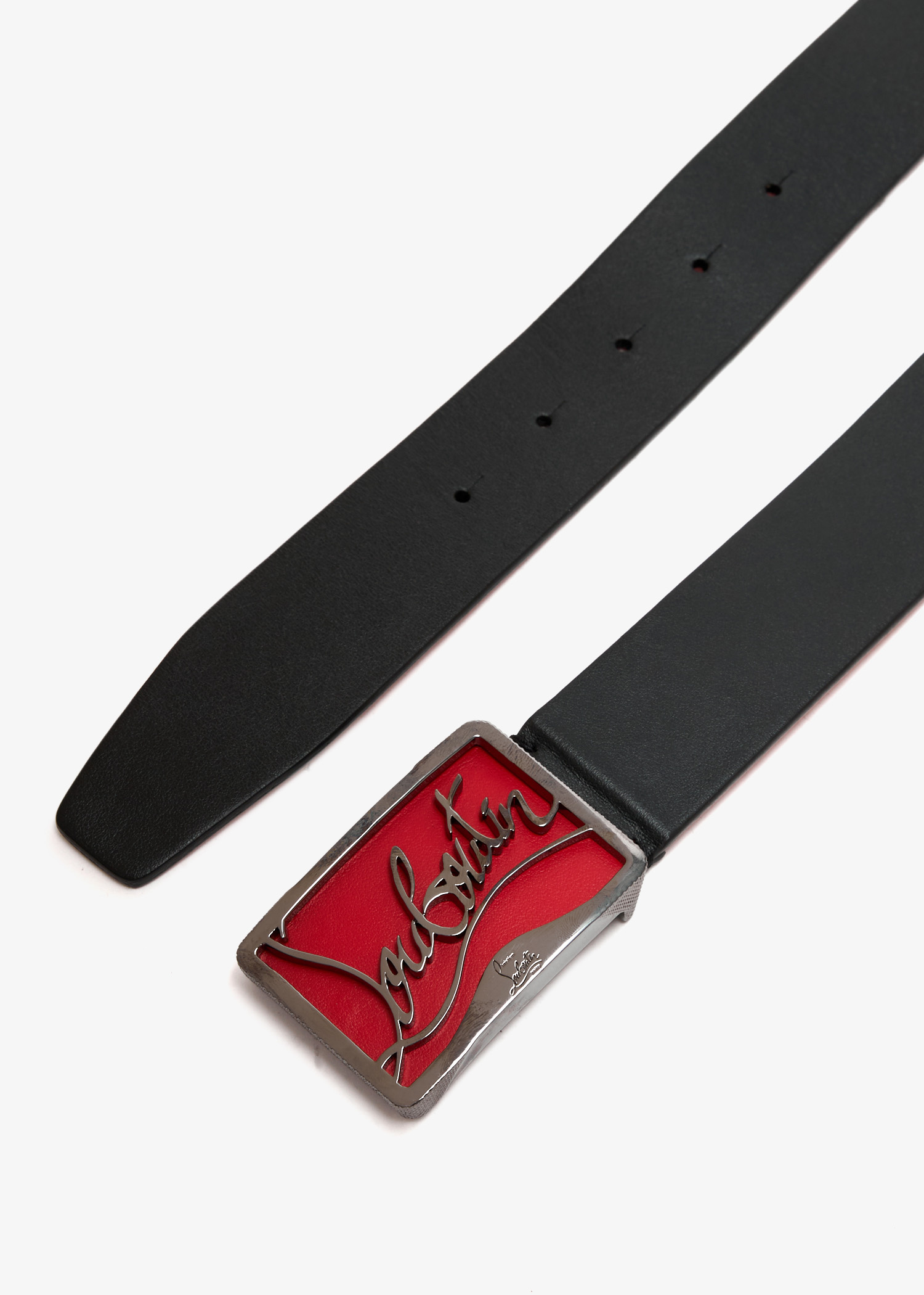 Christian Louboutin Pre-Loved Ricky belt for Men - Black in UAE