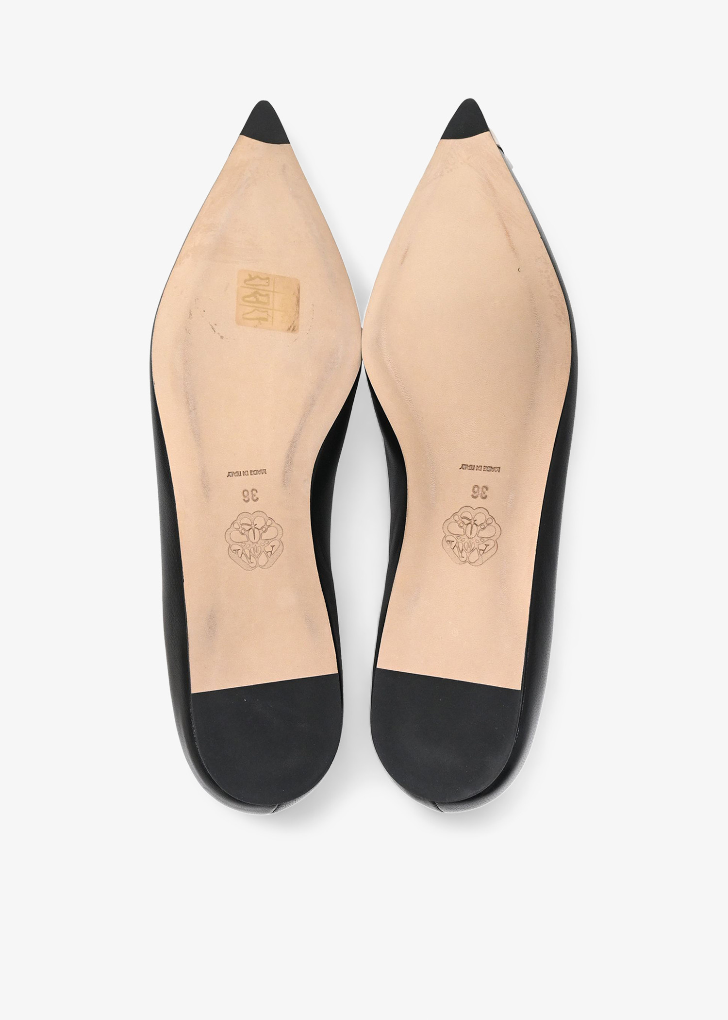 Alexander McQueen Pre-Loved Spike-toe ballerina flats for Alexander McQueen Pre-Loved Spike-toe ballerina flats for