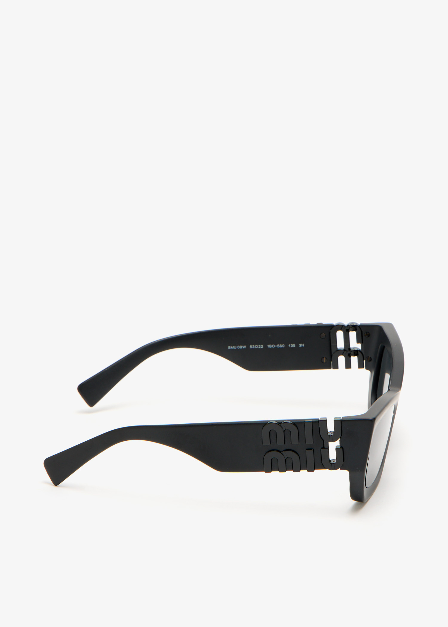 Miu Miu Pre-Loved Glimpse rectangular sunglasses for Women - Black