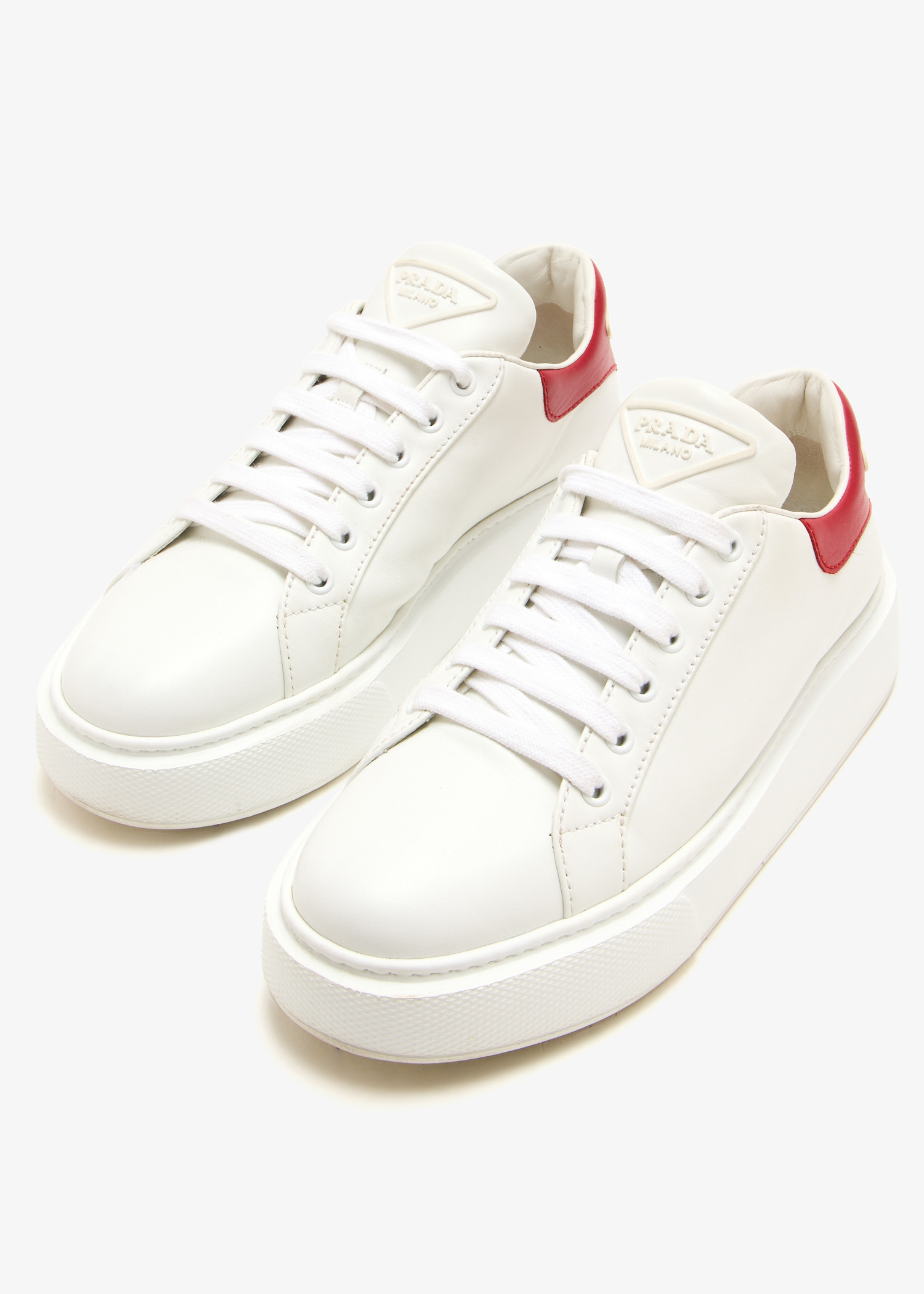 Prada Pre-Loved Macro sneakers for Women - White in UAE | Level Shoes
