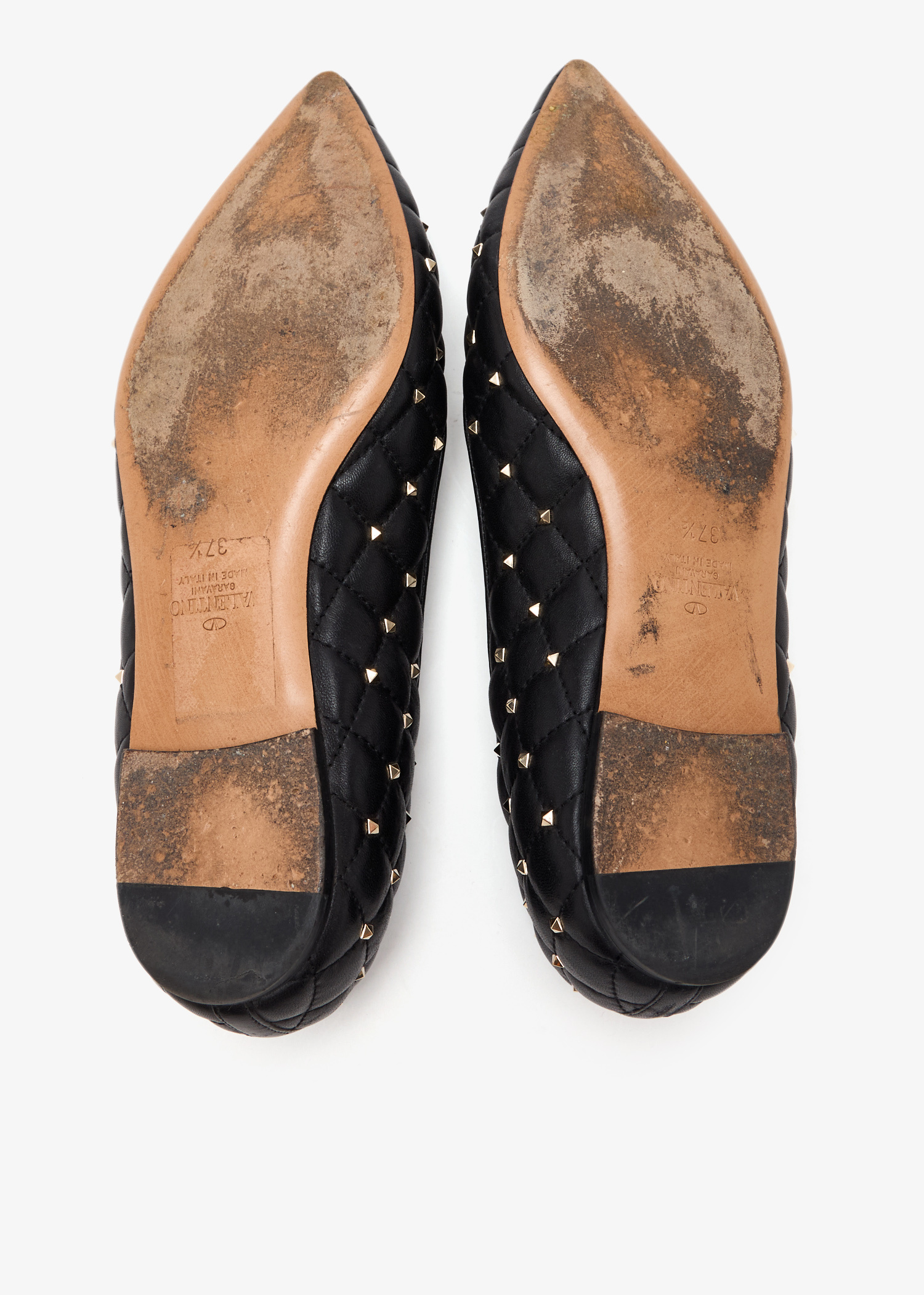 Valentino Garavani Pre-Loved Rockstud Spike ballerina flats for