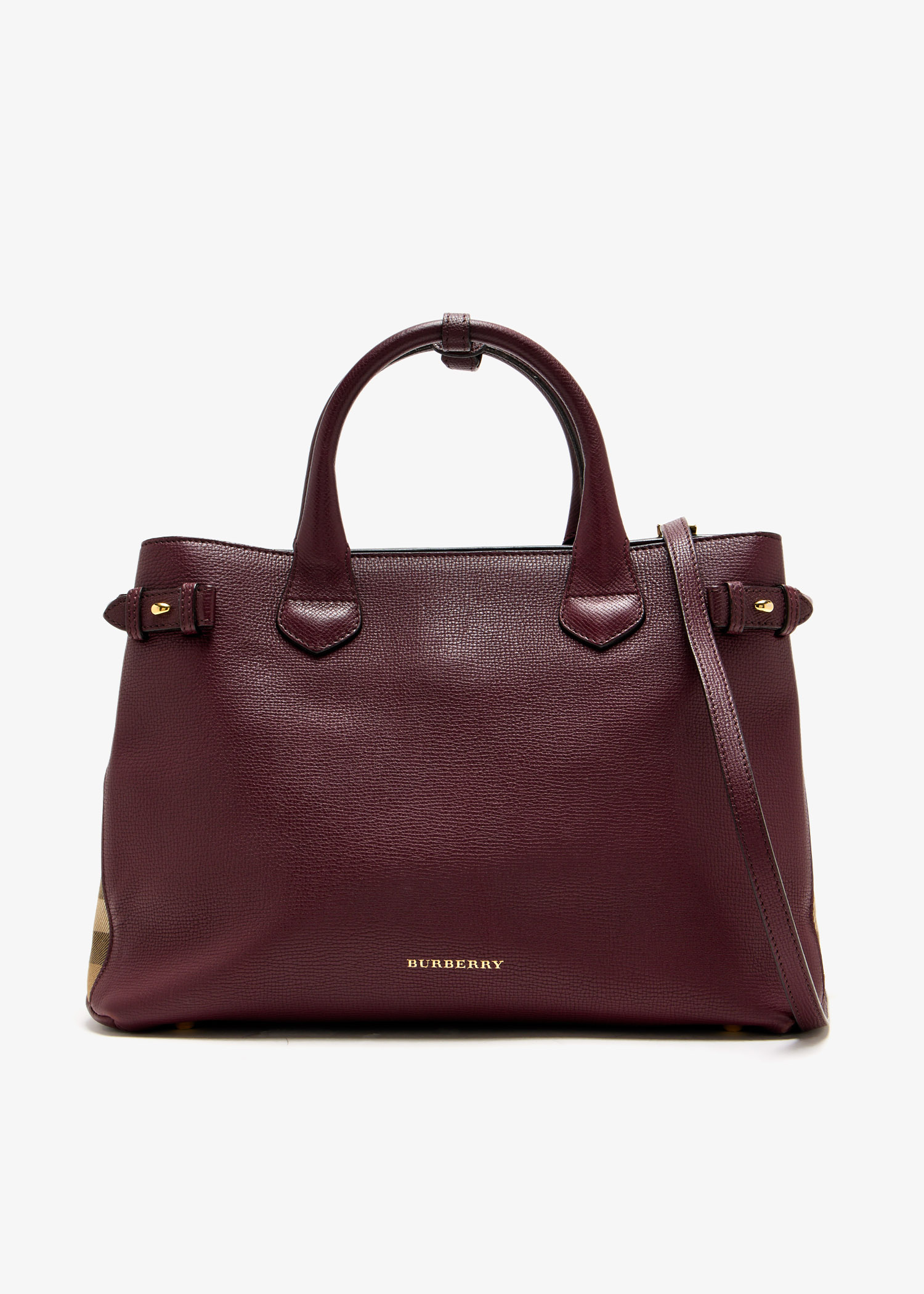 Burberry Pre-Loved Medium Banner House Check tote bag for Women