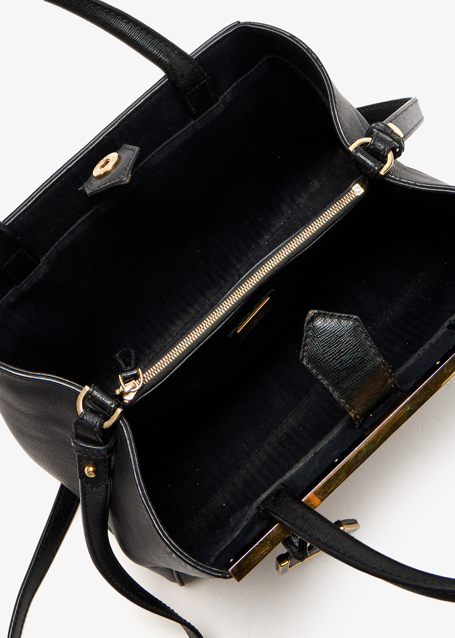 FENDI Pre-Loved 2Jours Petite tote bag for Women - Black in