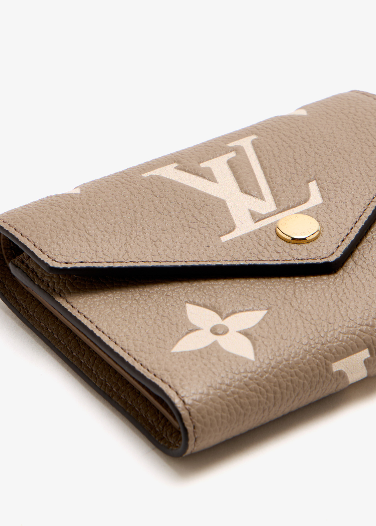 Louis Vuitton Pre-Loved Victorine wallet for Women - Taupe in