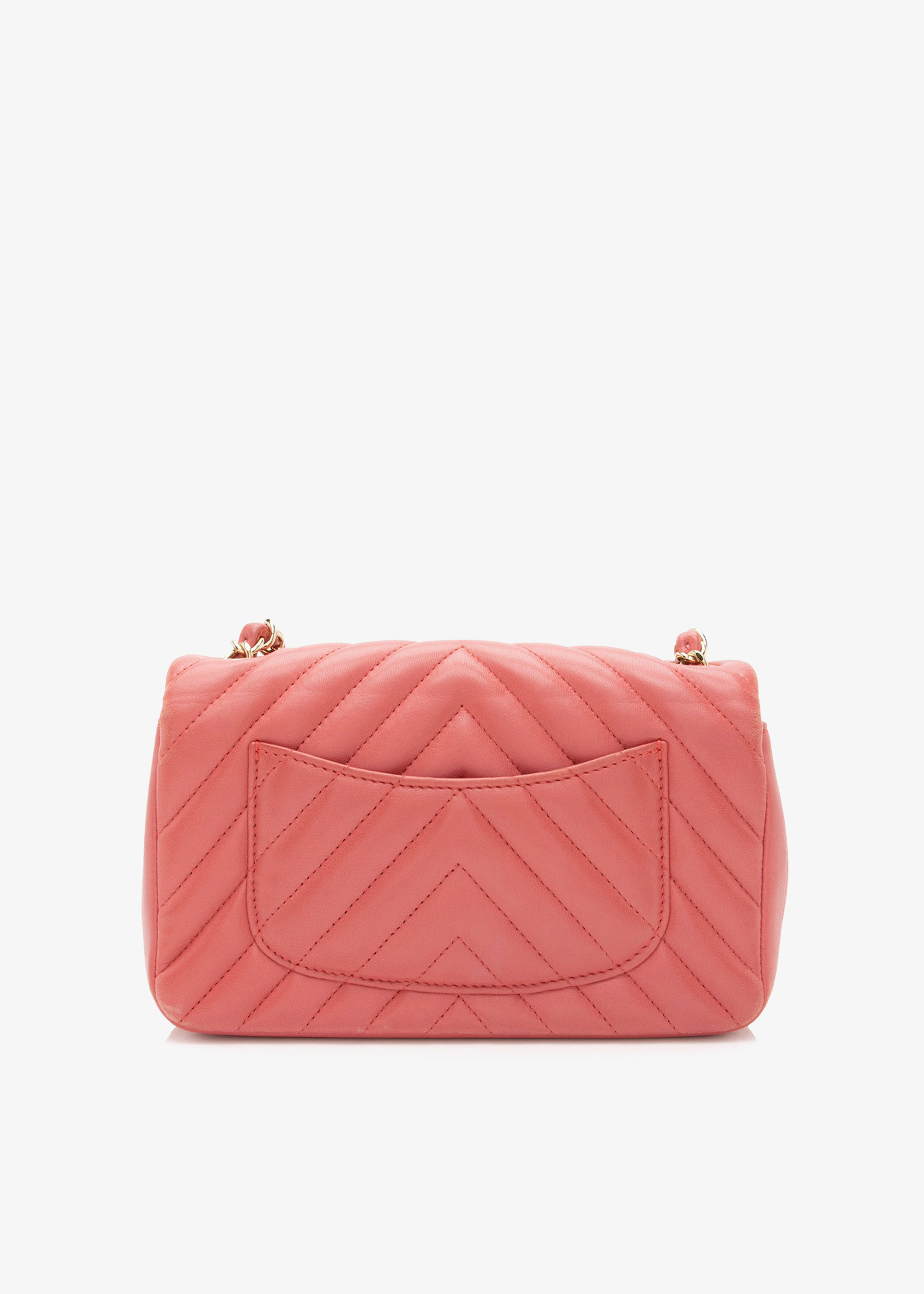 Chanel Pre-Loved Chevron mini flap bag for Women - Pink in UAE