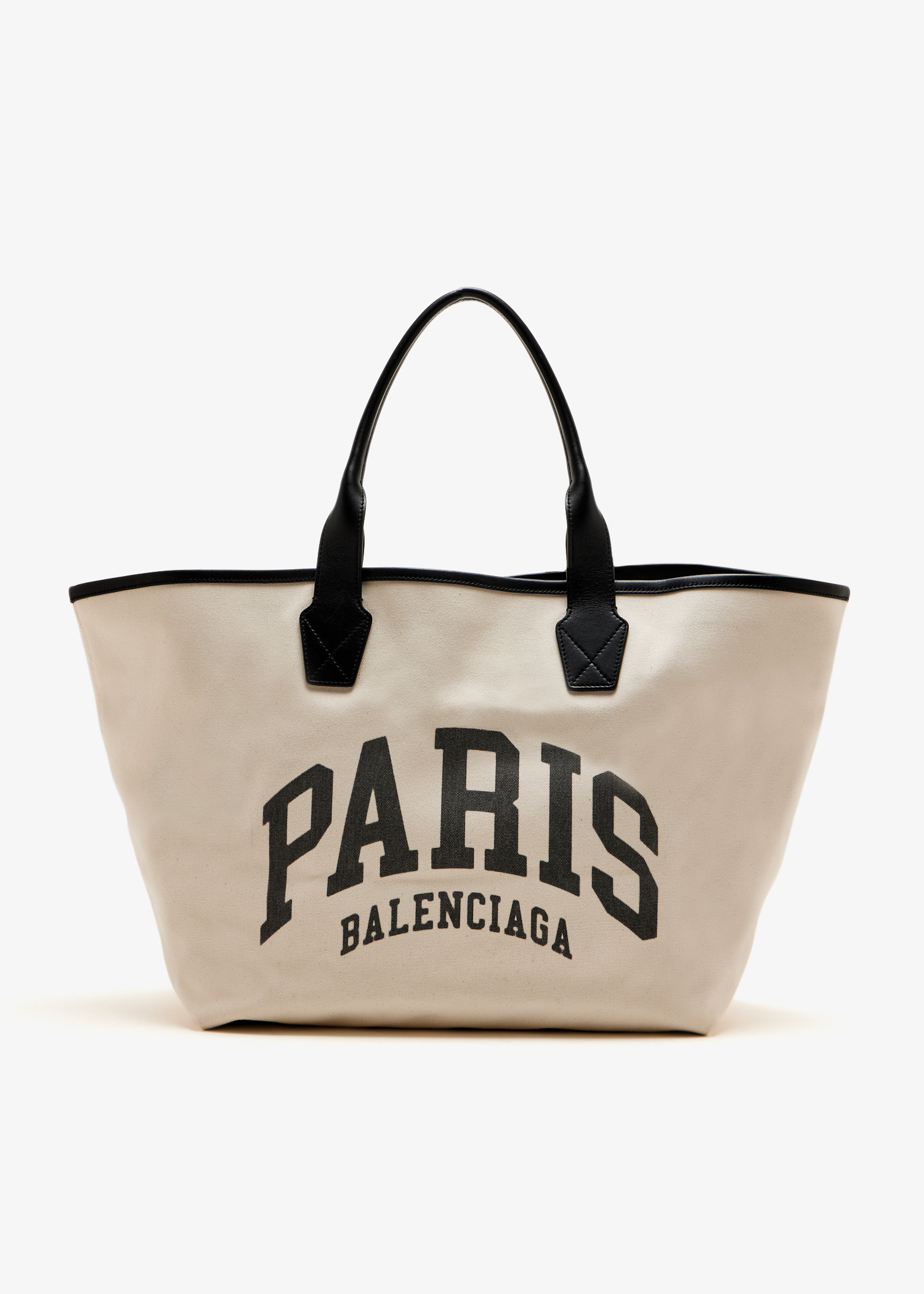 お値下げしました！未使用　BALENCIAGA beach TOTE BAG Balenciaga Pre-Loved Large Paris beach tote bag for Women - Beige