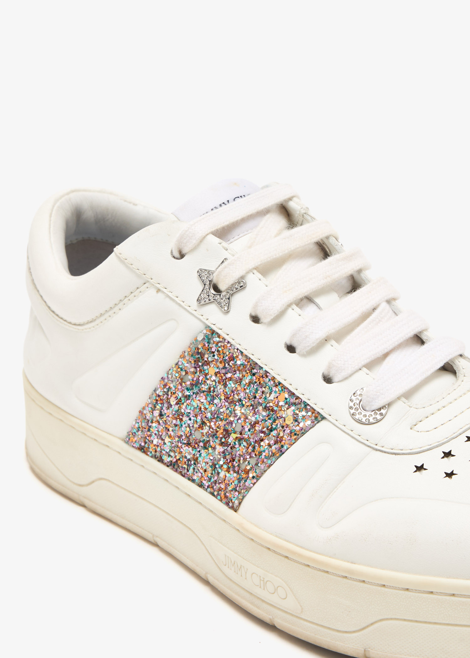 Jimmy Choo Pre-Loved Hawaii sneakers for Women - White in UAE