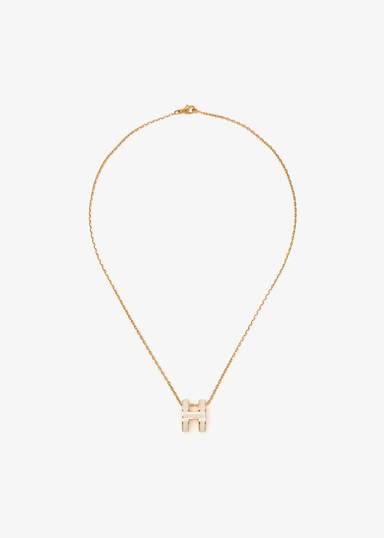 Hermès Pre-Loved Mini Pop H pendant necklace for Women - Gold in