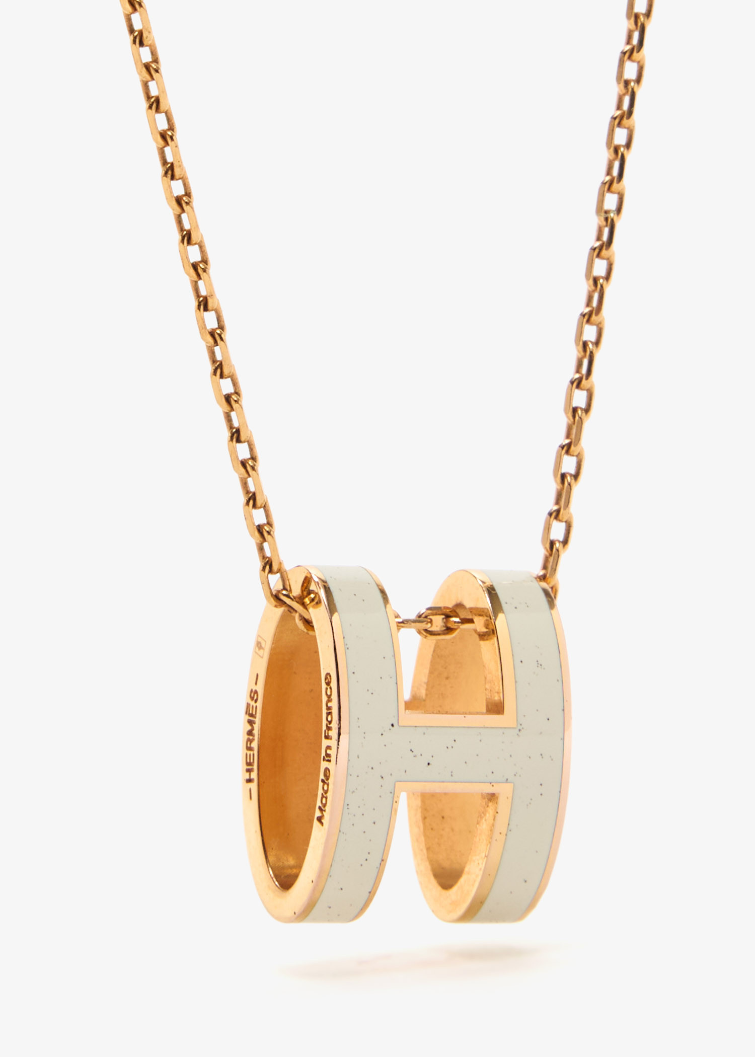 Hermès Pre-Loved Mini Pop H pendant necklace for Women - Gold in