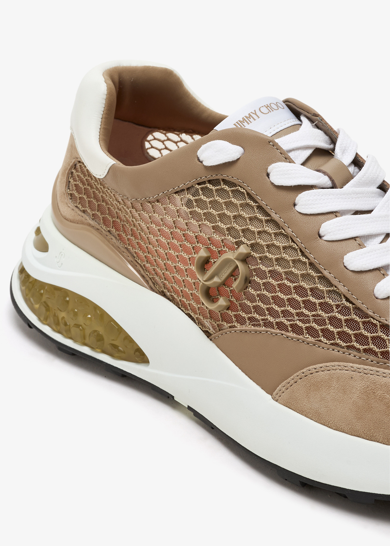 Jimmy Choo Pre-Loved Memphis sneakers for Women - Taupe in UAE 