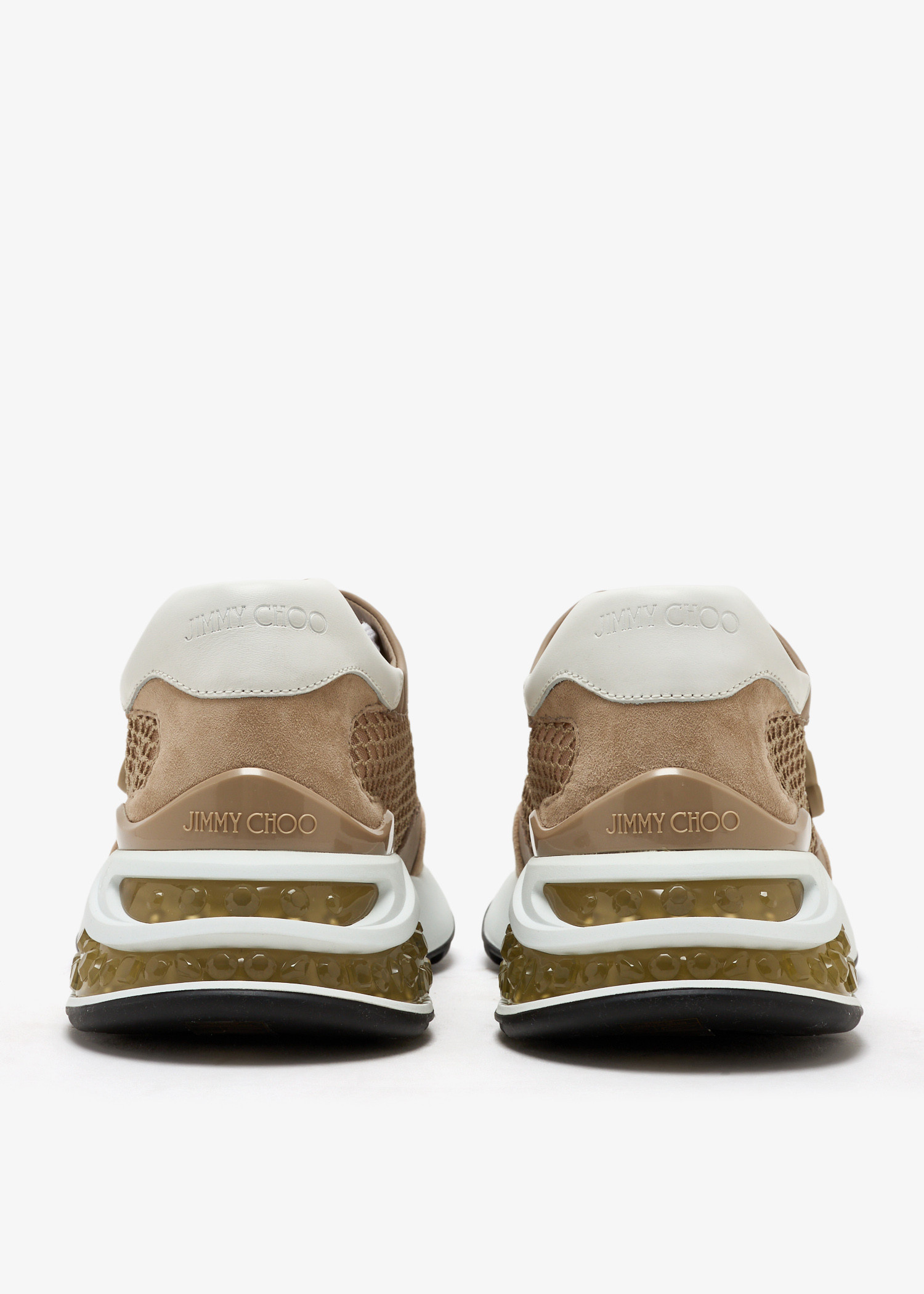 Jimmy Choo Pre-Loved Memphis sneakers for Women - Taupe in UAE