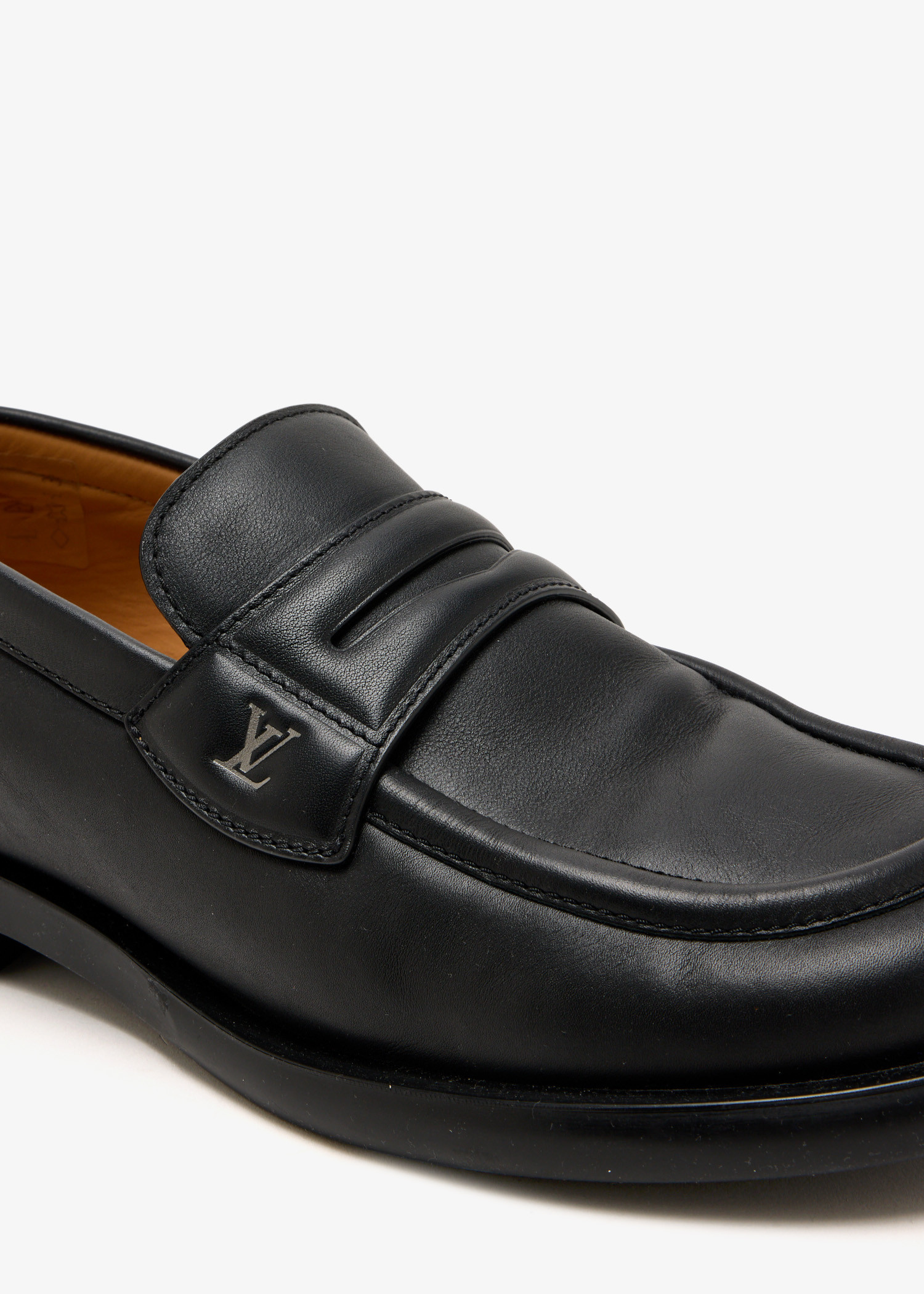 Louis Vuitton Black & Silver Logo Dandy Loafers Kensington Loafer - Shoes | LOUIS VUITTON main image 3