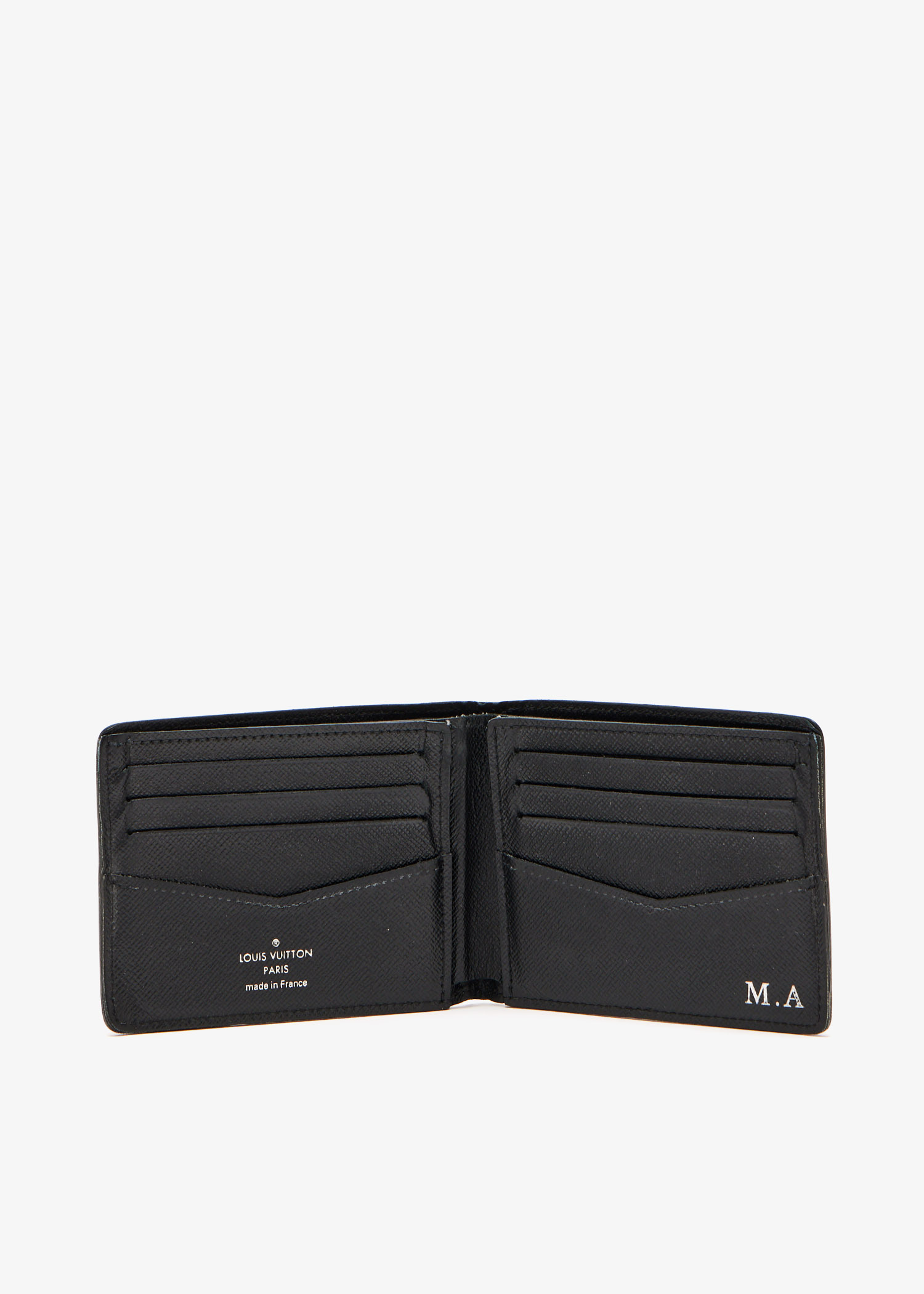 Louis Vuitton Pre-Loved Slender wallet for Men - Black in KSA