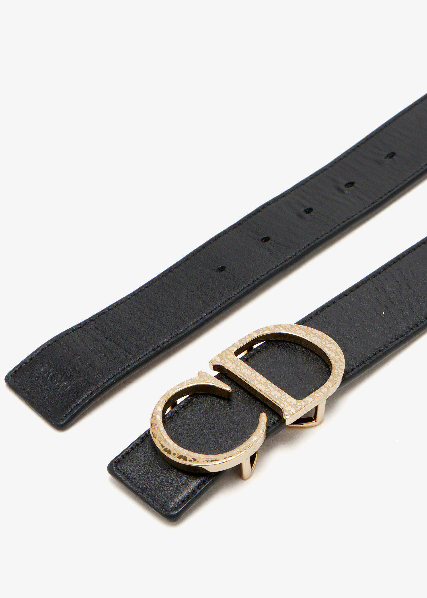Dior Pre-Loved CD Buckle belt for Men - Black in KSA | Level Shoes