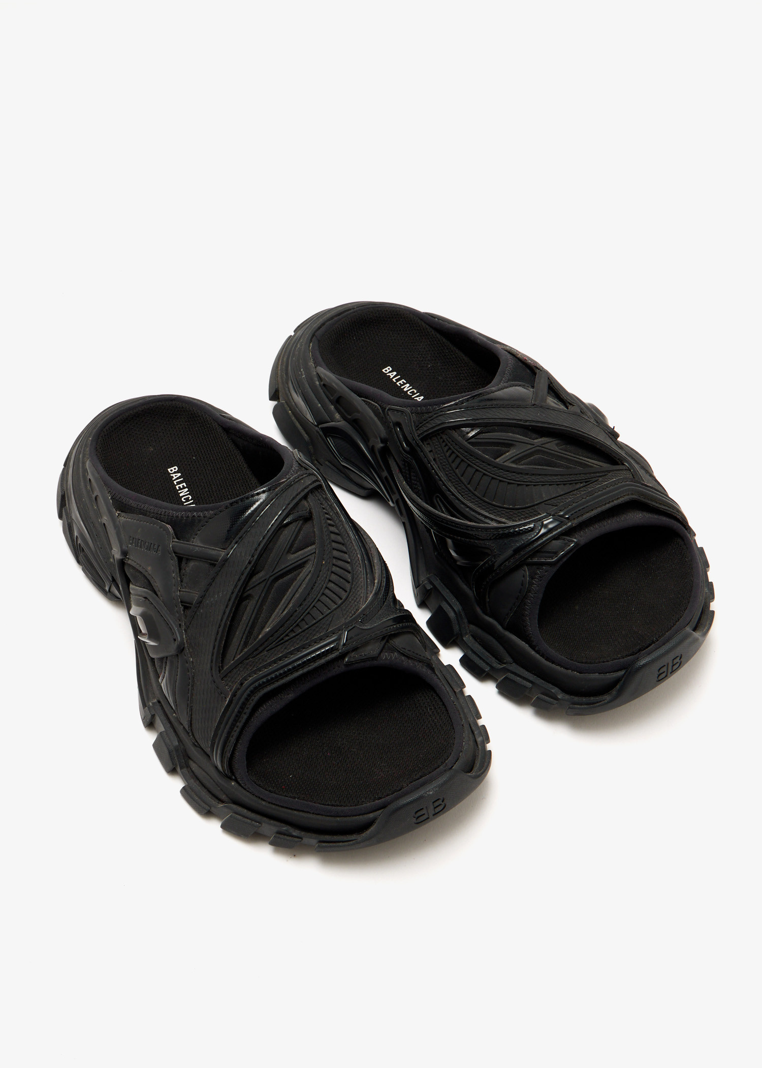 Balenciaga Pre-Loved Track Slide sandals for Women - Black in UAE