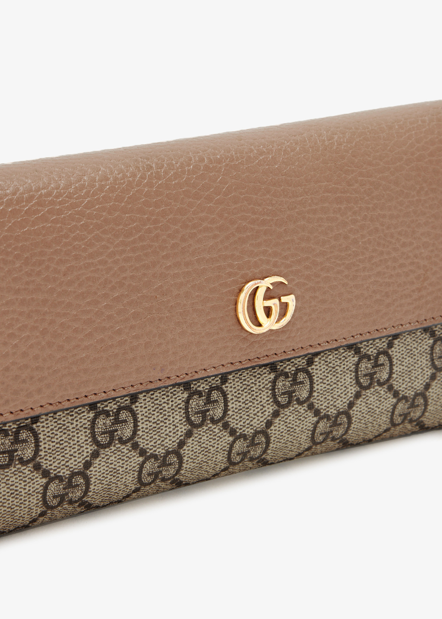 Gucci Pre-Loved Bi-Color GG Marmont continental wallet for Women