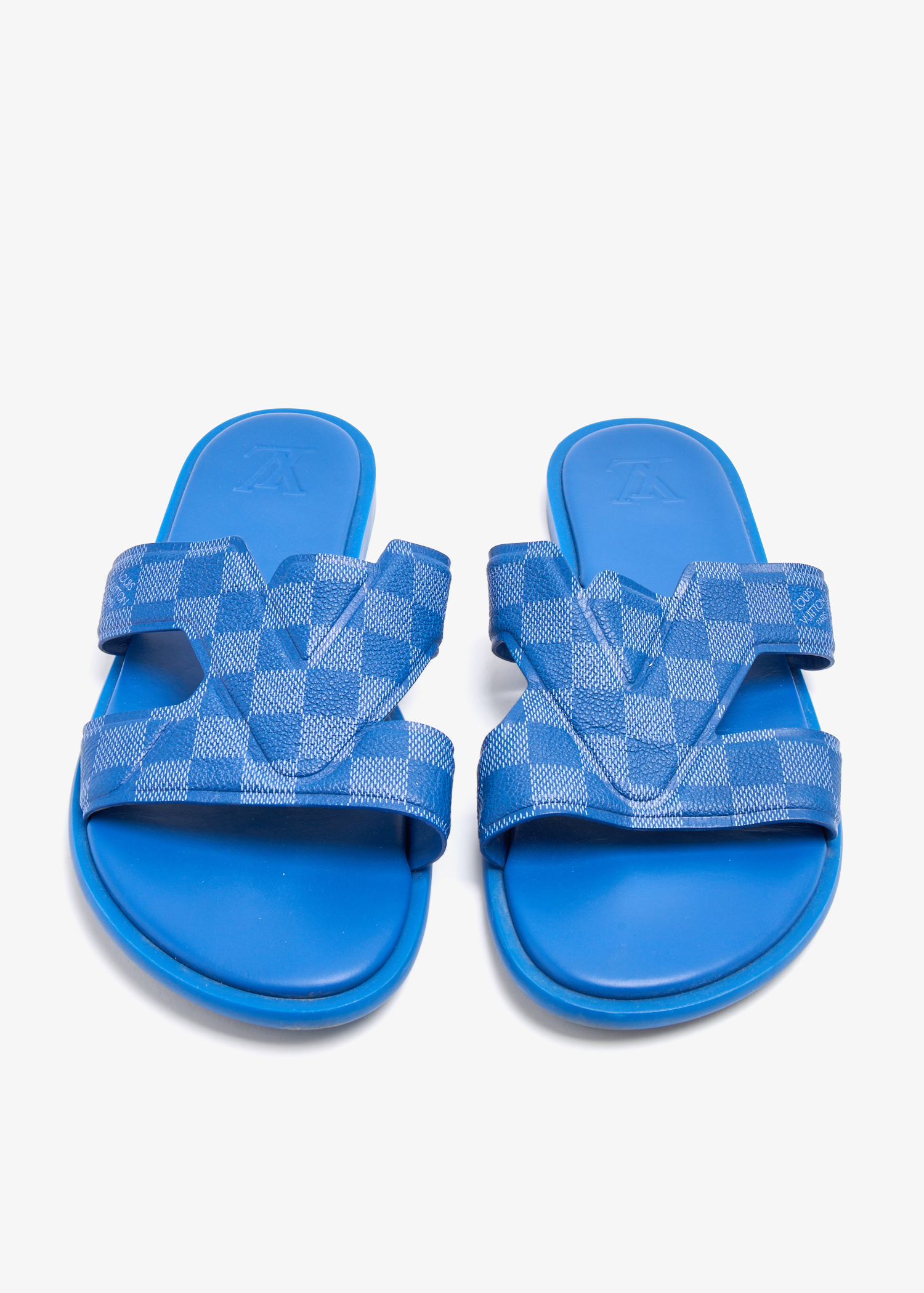 Louis Vuitton Pre-Loved LV Oasis sandals for Men - Blue in KSA 