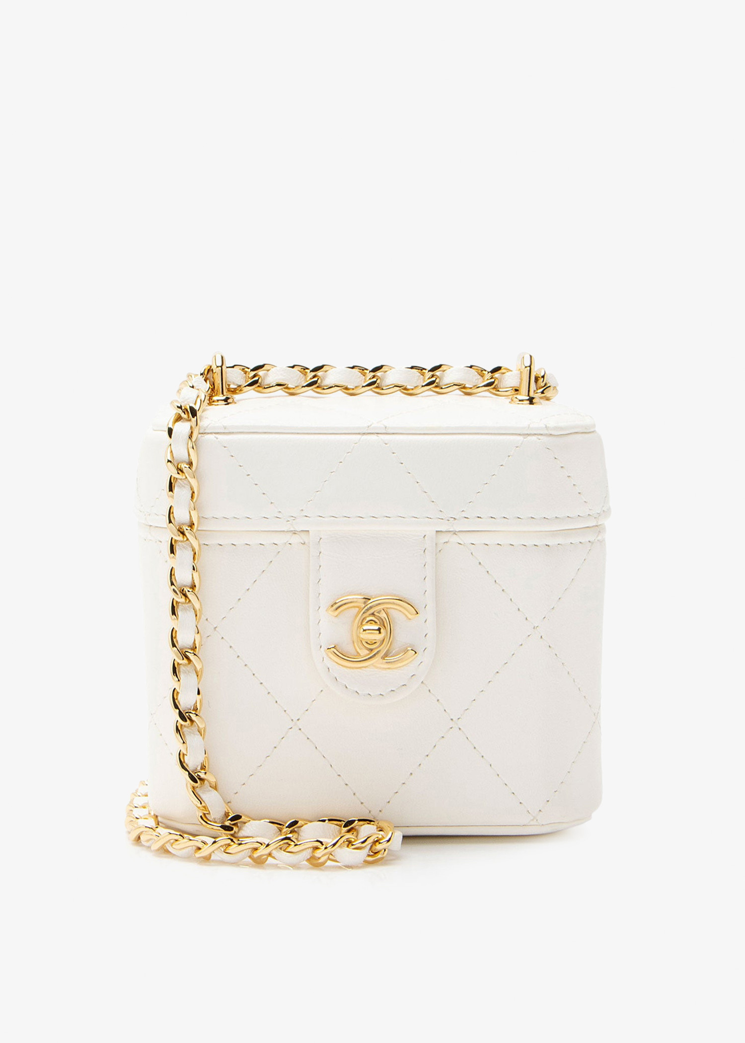 Chanel Pre-Loved CC Vanity crossbody bag for Women - White in UAE