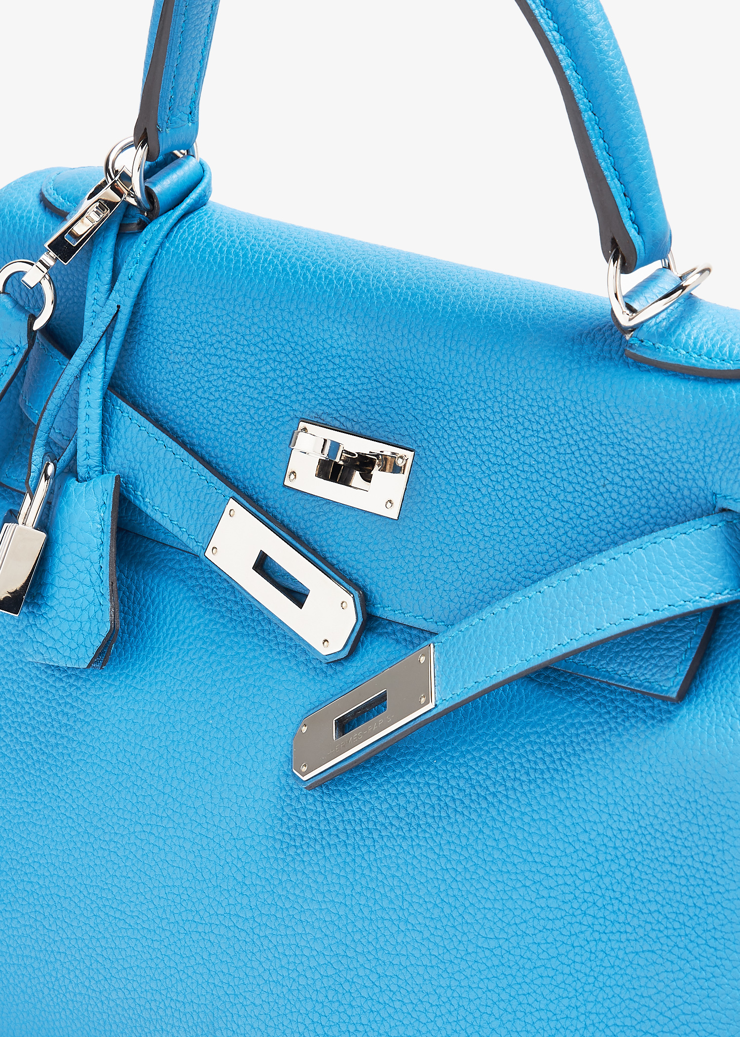 Hermès Pre-Loved Kelly 28 bag for Women - Blue in Kuwait | Level Shoes