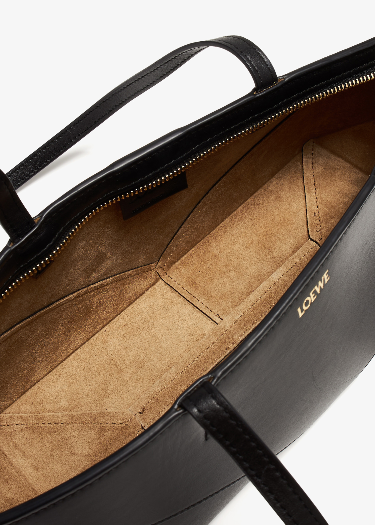 VMPD7-523-22 LOEWE レザー ポーチ ブラック Loewe: Women's Puzzle Fold Pouch (Black) | DSMNY E-SHOP