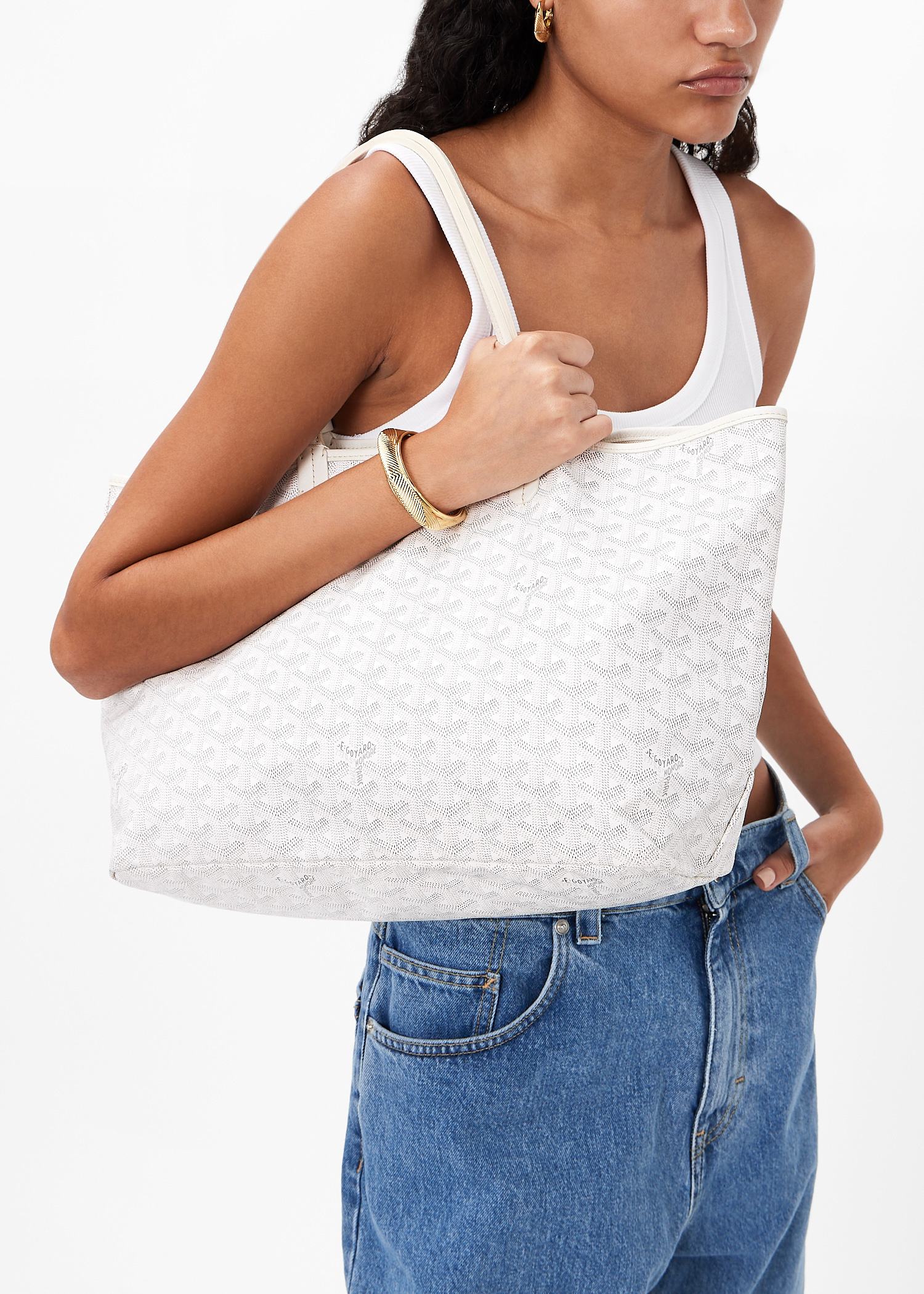 Goyard Pre-Loved Saint Louis PM bag for Women - White in UAE 