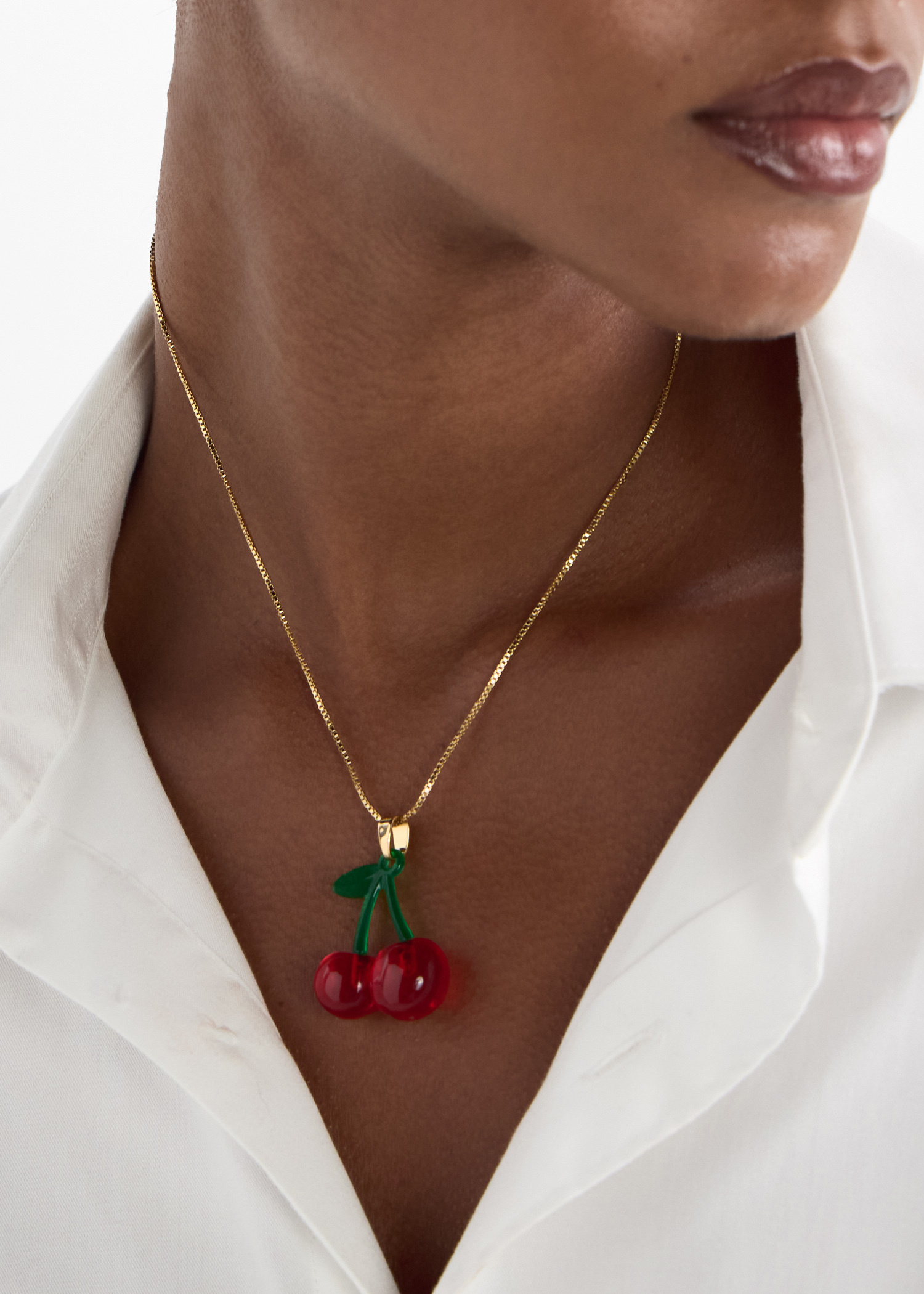Crystal Haze Pop the Cherry necklace for Women - Gold in UAE