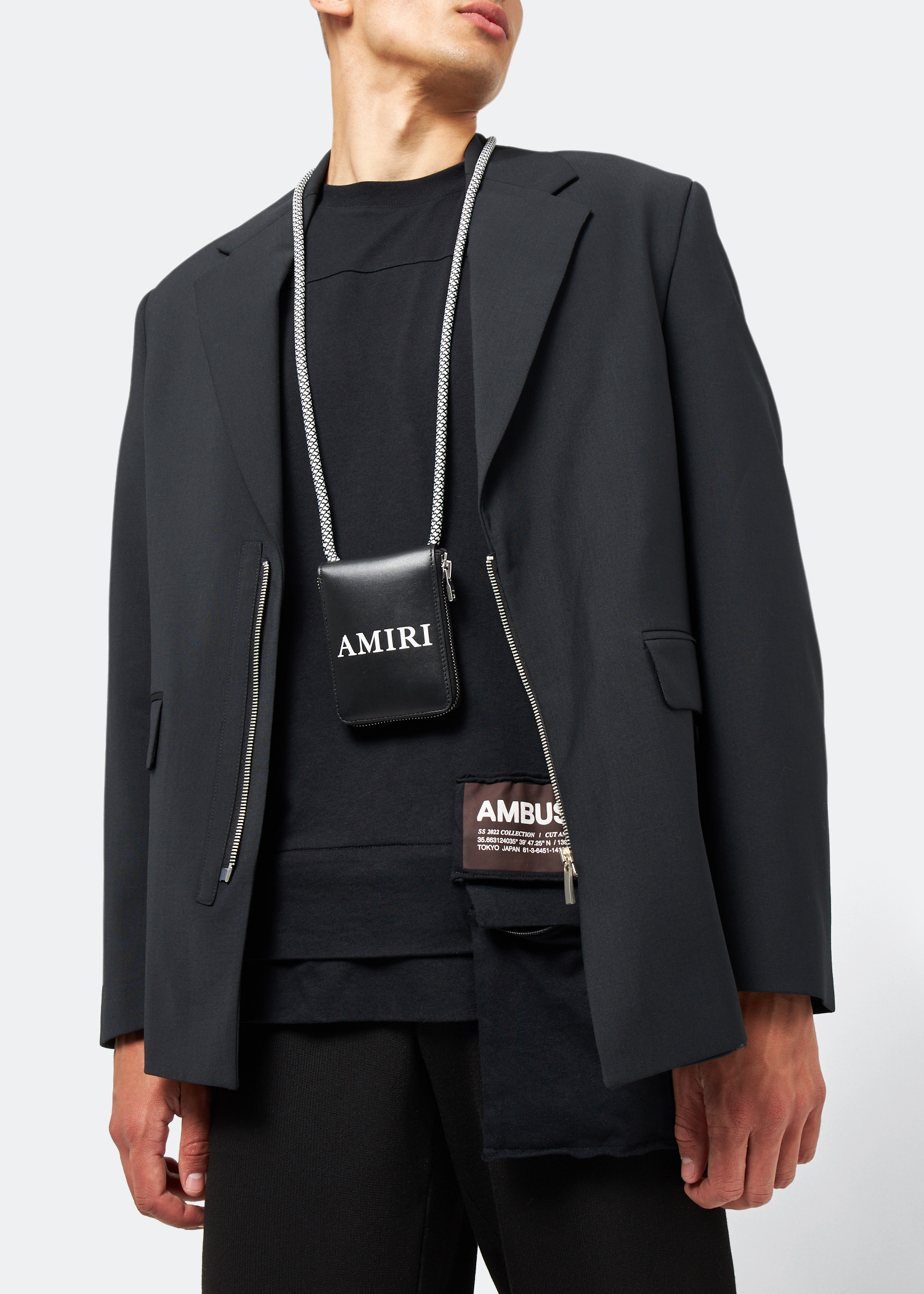 AMIRI Crossbody zip-around bag for Men - Black in USA | Level Shoes