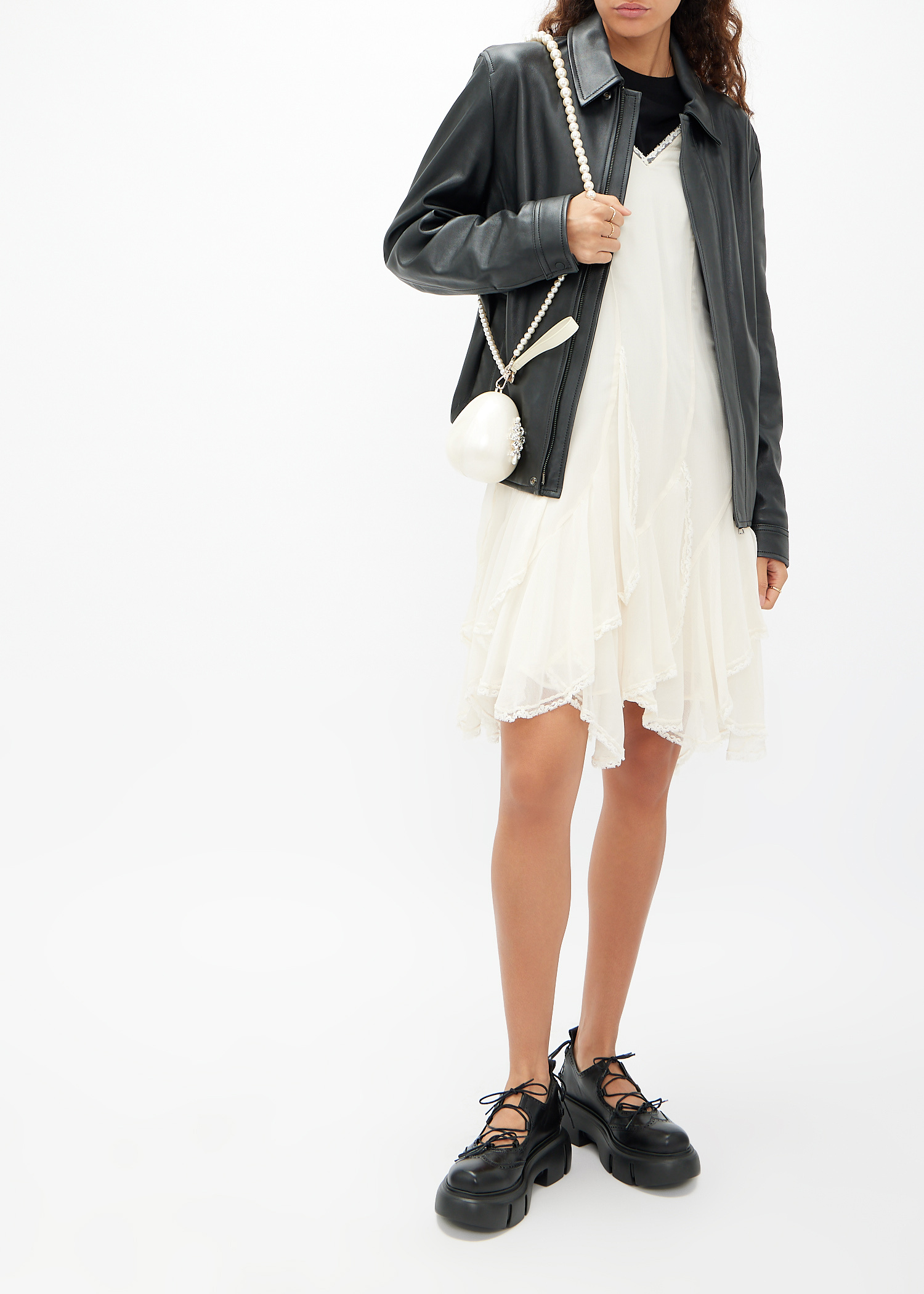 Simone Rocha Platform Ghillie brogue shoes for Women - Black