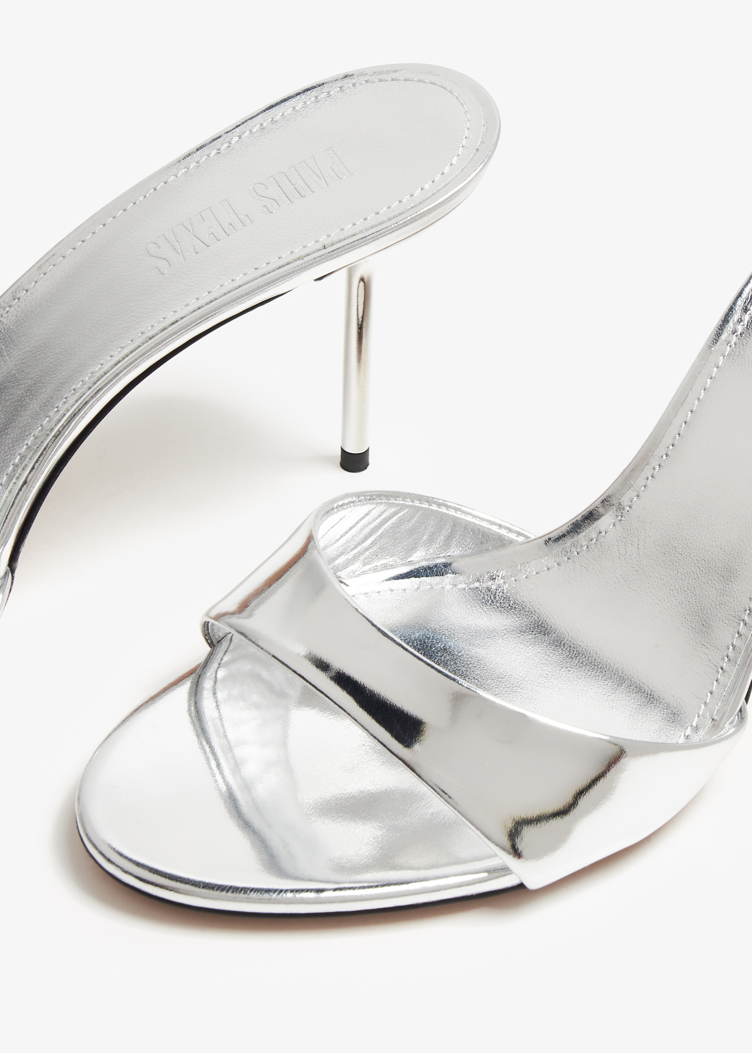 Paris Texas Lidia mules for Women - Silver in UAE | Level Shoes