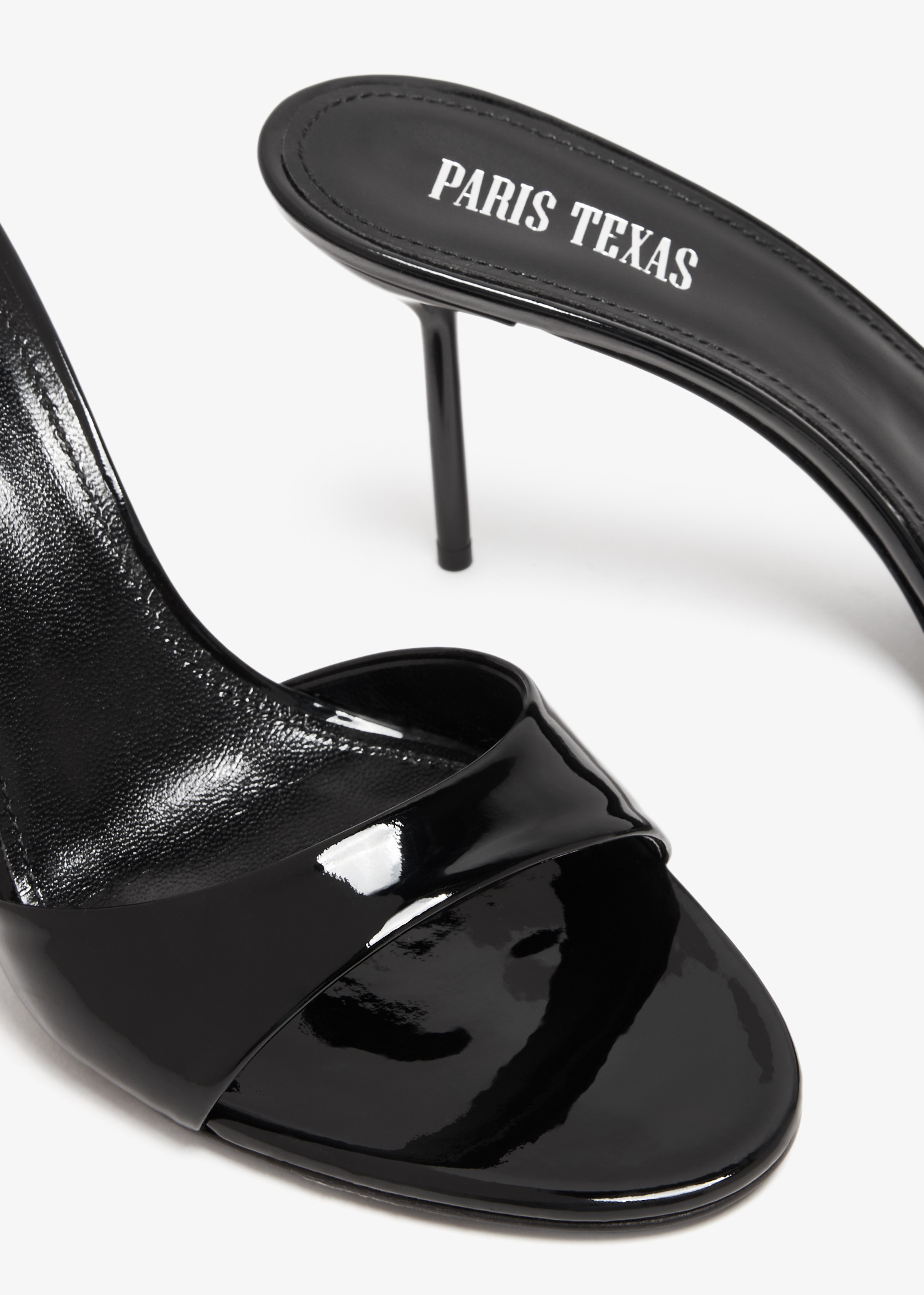 サンダル・ミュール PARIS TEXAS Black leather Lidia sandals (PX1571XVN01 BLACK) Sandals in black leather - Paris Texas